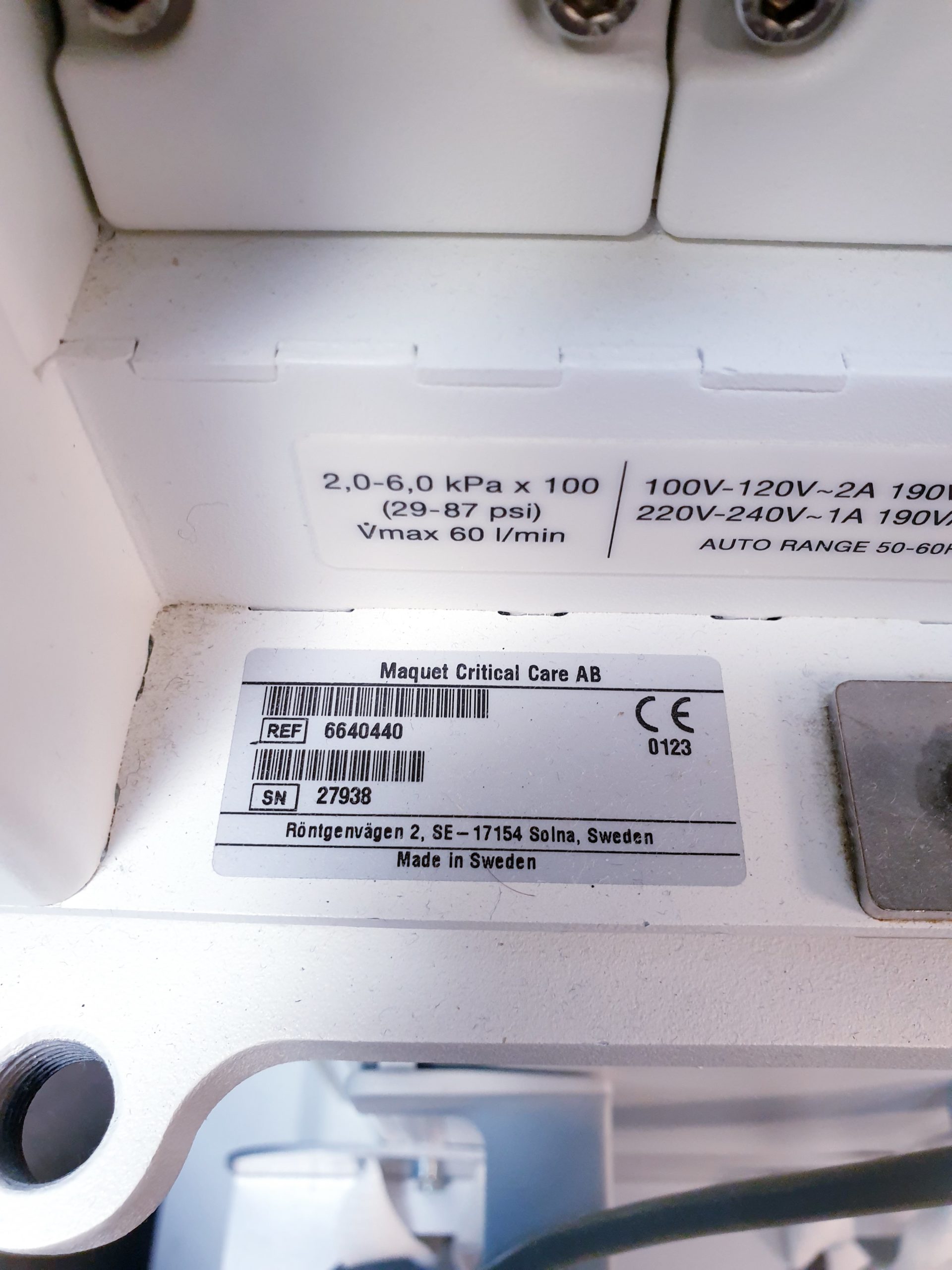 Maquet Servo S- Beatmungsgerät thumbnail 7