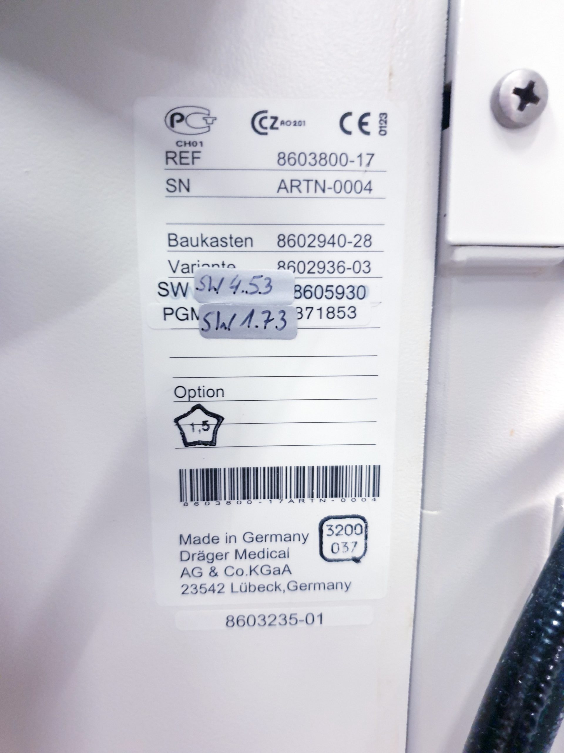Dräger Primus Paramagnetische Sauerstoffmessung SW. 4.53.00 thumbnail 11
