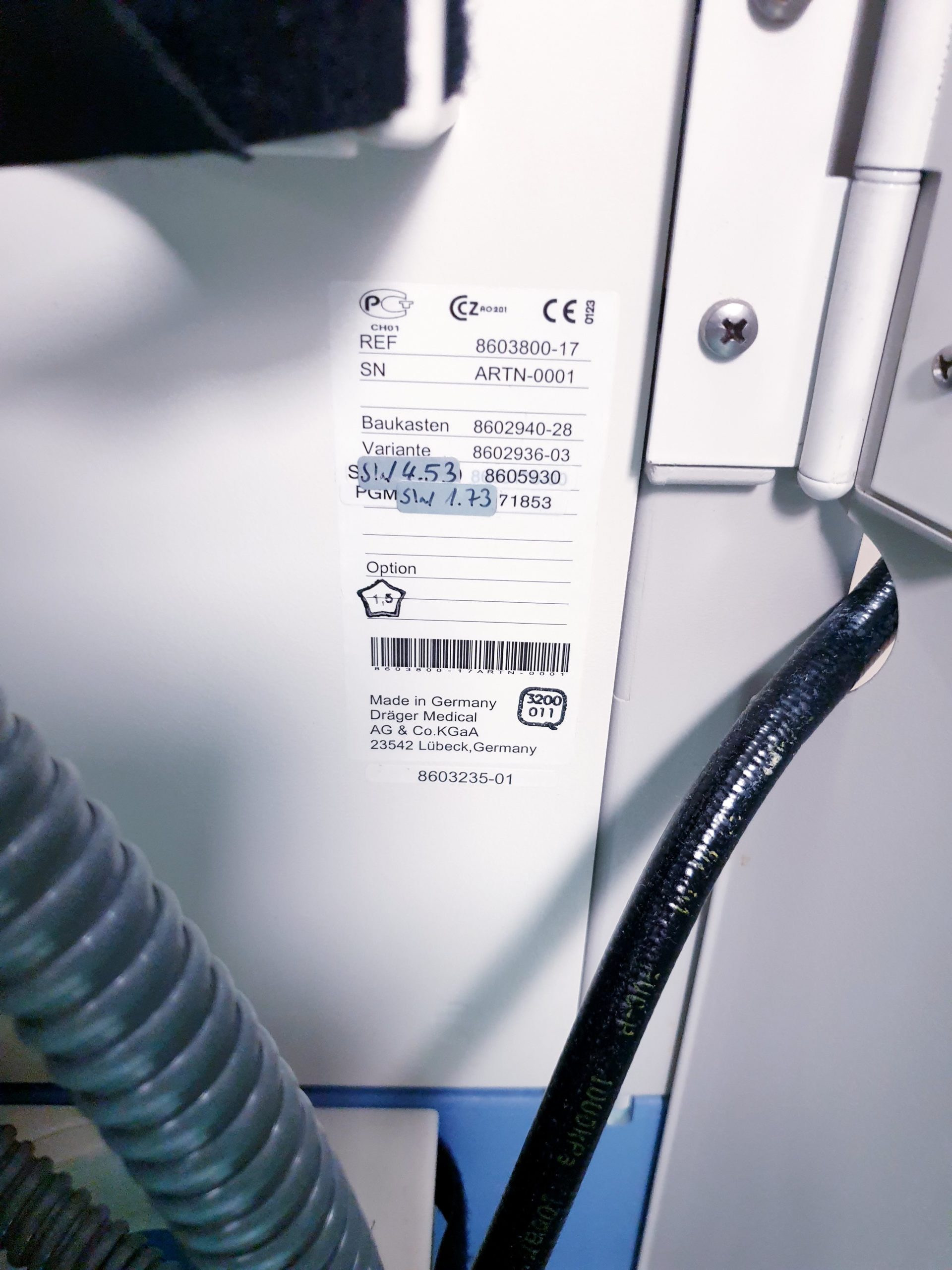 Dräger Primus Paramagnetische Sauerstoffmessung SW. 4.53.00 thumbnail 15