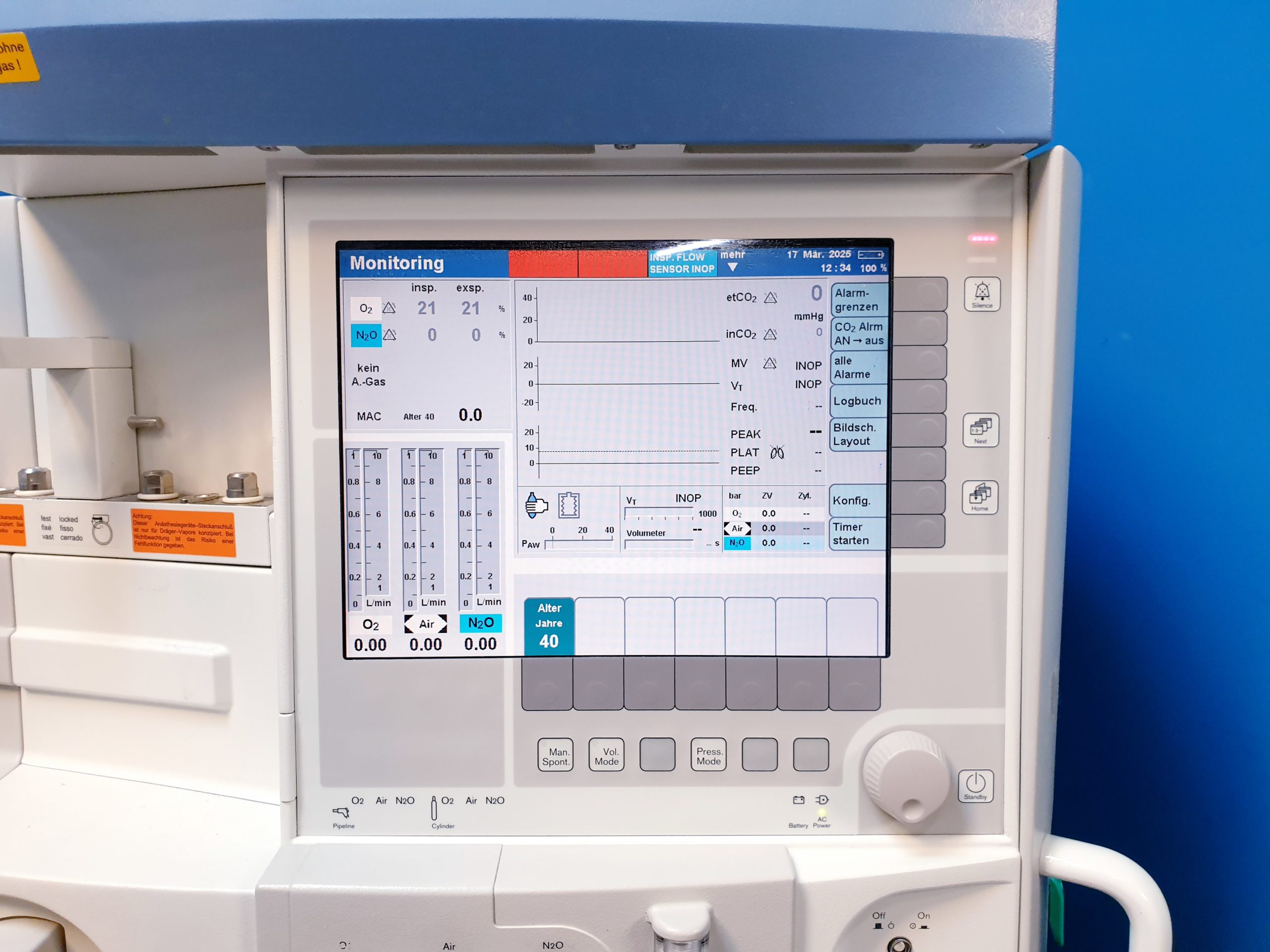 Dräger – Drager – Draeger Pallas Narkosegerät – Anaesthesie PGM Sauerstoffmessung — thumbnail 2