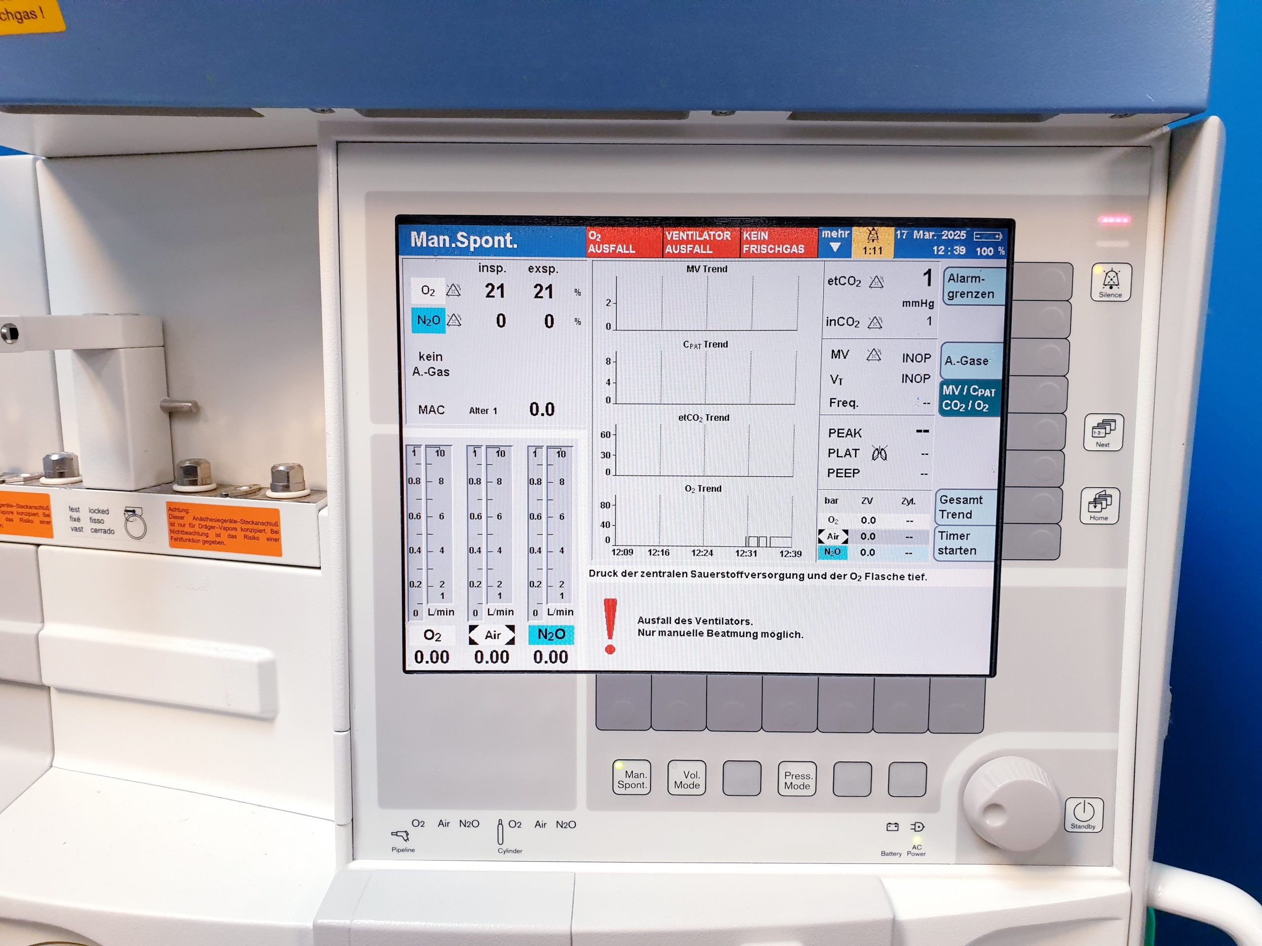 Dräger – Drager – Draeger Pallas Narkosegerät – Anaesthesie PGM Sauerstoffmessung — thumbnail 19