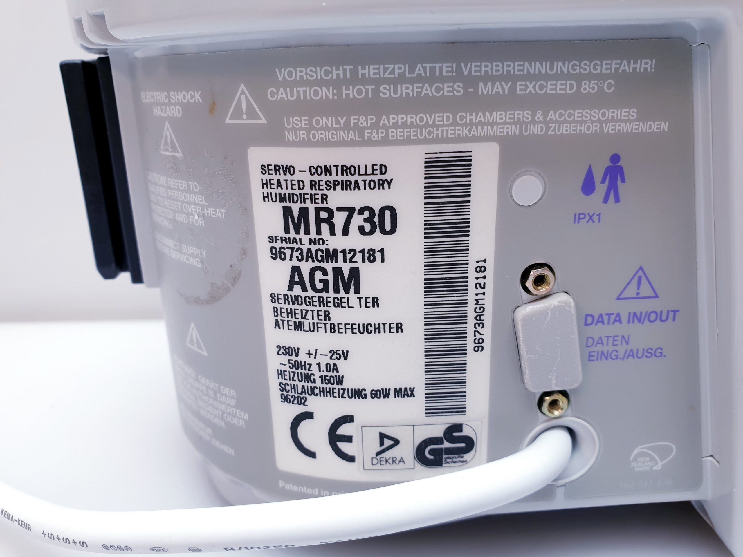 Fisher Paykel MR 730 MR730 Atemgasbefeuchter thumbnail 18