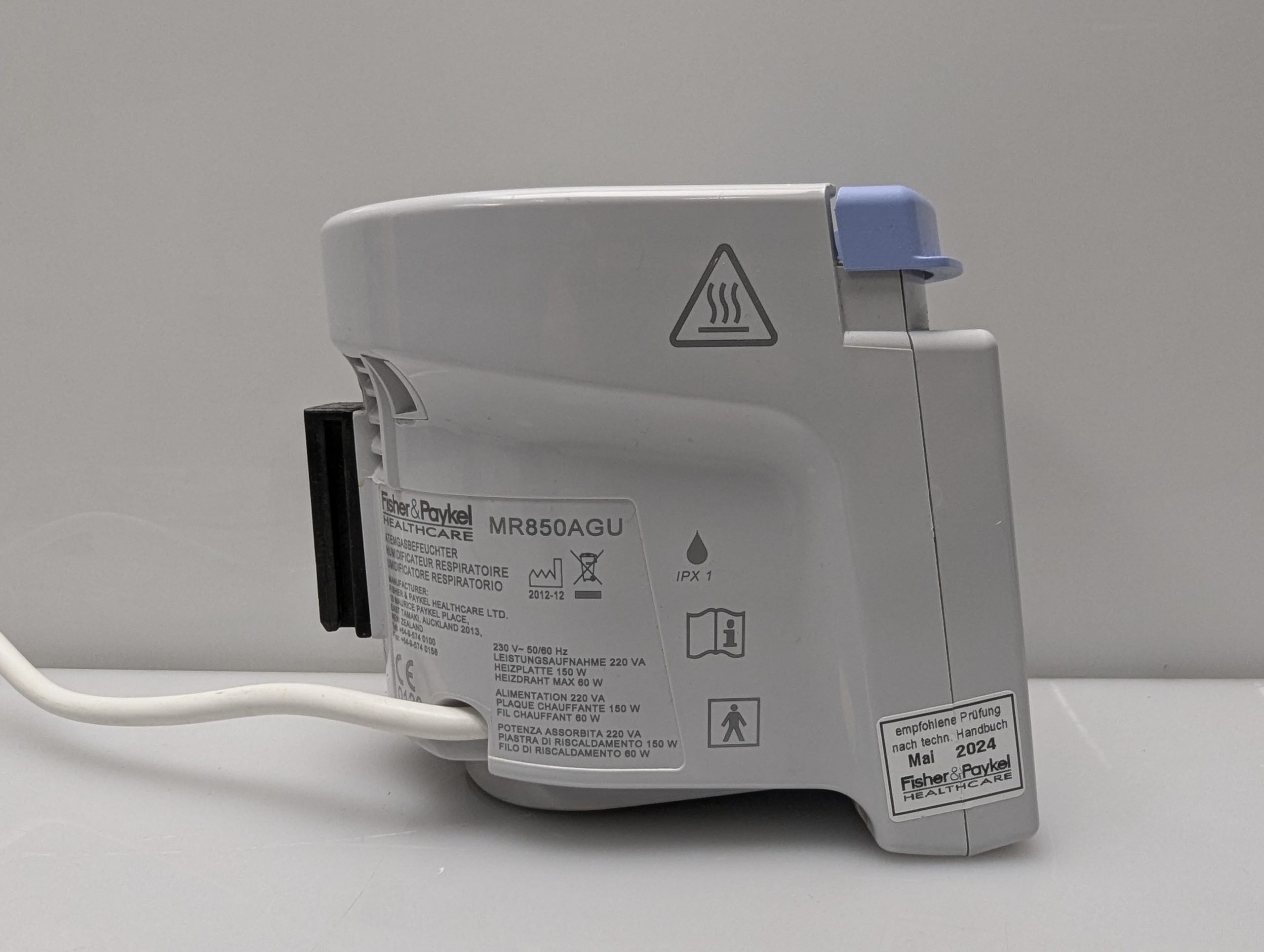 Fisher&Paykel MR850AGU Elektronisch beheizter Befeuchter Luftbefeuchter mit Zubehör thumbnail 4