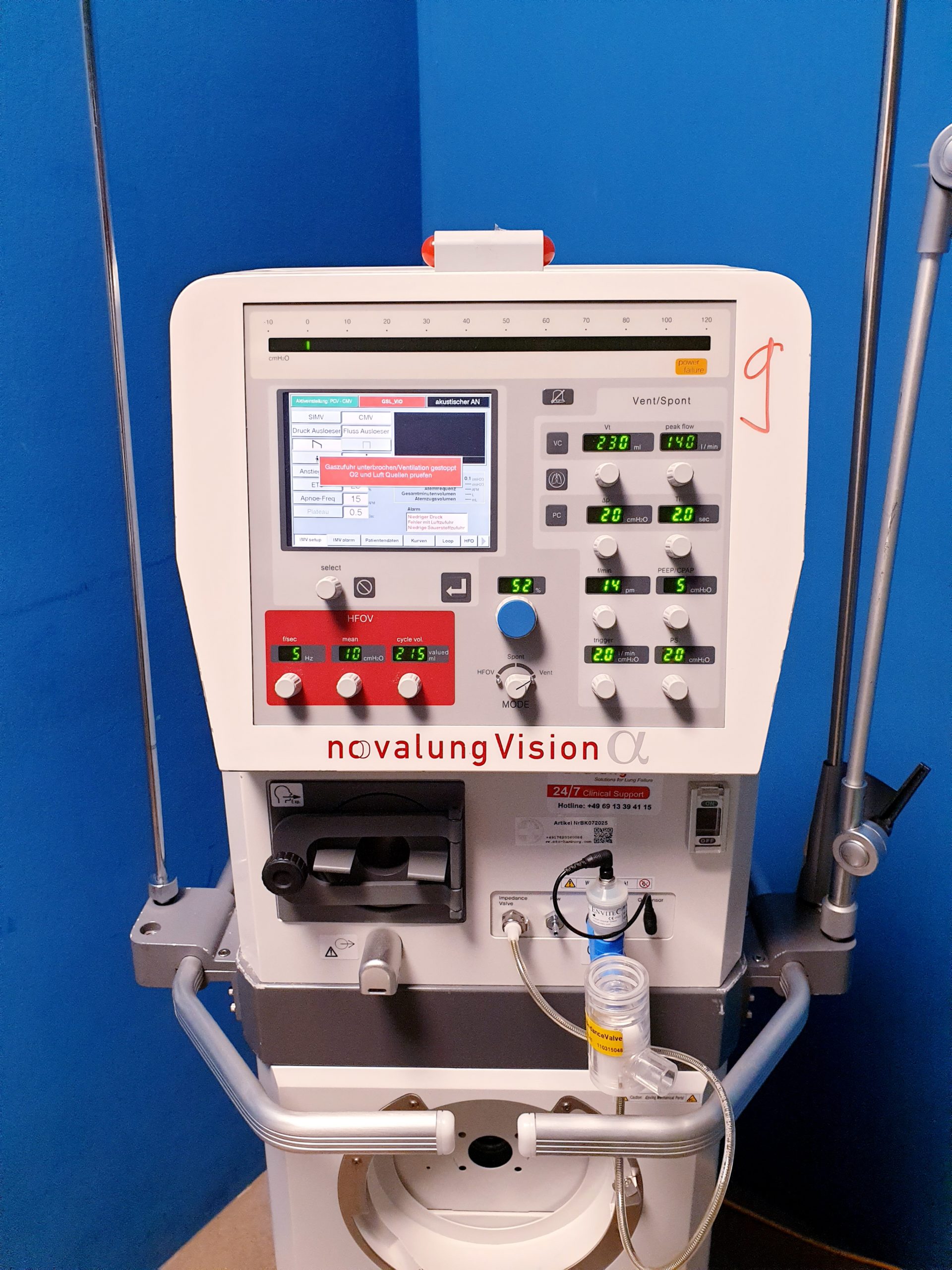 NOVALUNG Vision Alpha HIGH FREQUENCY OSCILLATORY VENTILATION thumbnail 5