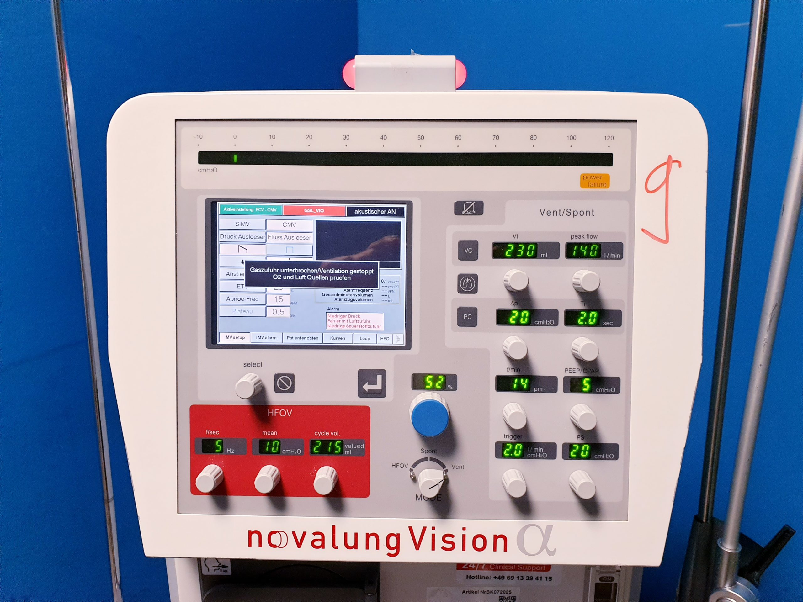 NOVALUNG Vision Alpha HIGH FREQUENCY OSCILLATORY VENTILATION thumbnail 6
