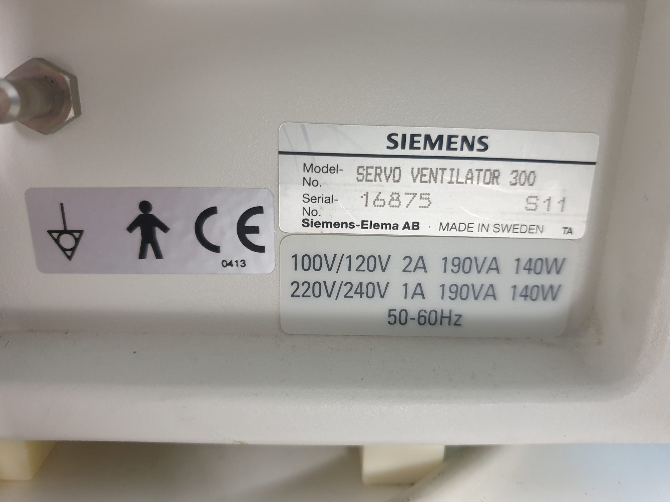 Siemens 300A // 300 A Servo Ventilator Beatmungsgerät thumbnail 6