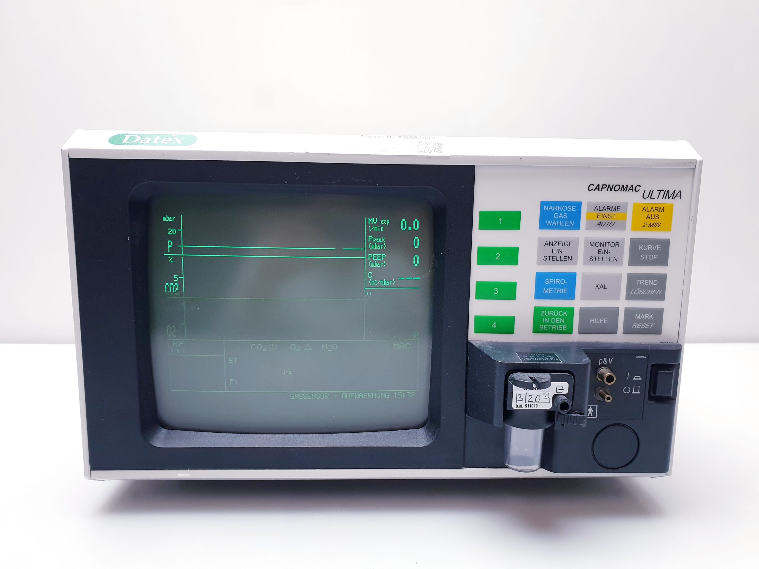 Datex Ultima Gas-Monitor Iso, Hal, Sevo, Enf, Sevo AG082025 — image 1 of 9