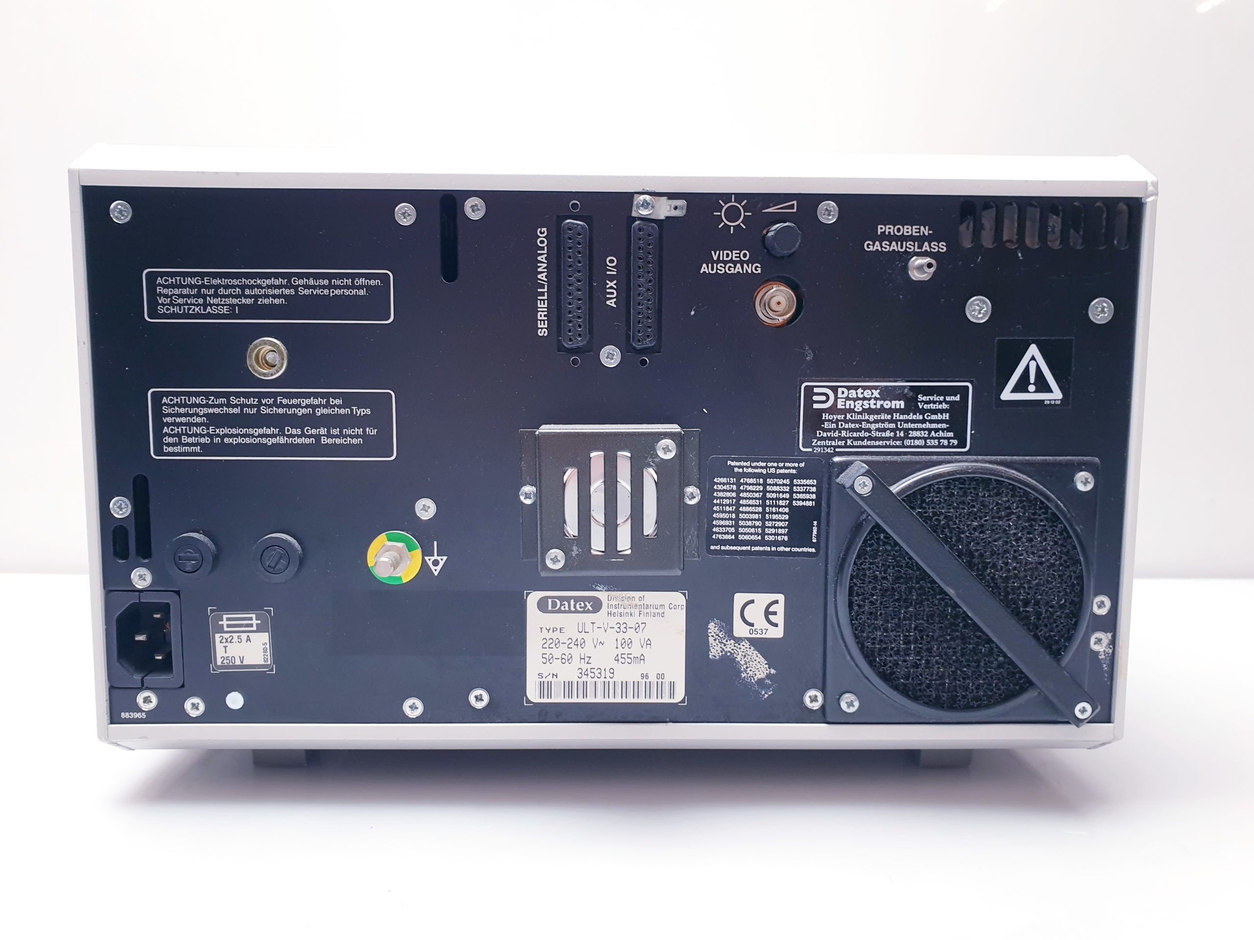 Datex Ultima Gas-Monitor Iso, Hal, Sevo, Enf, Sevo AG082025 thumbnail 6
