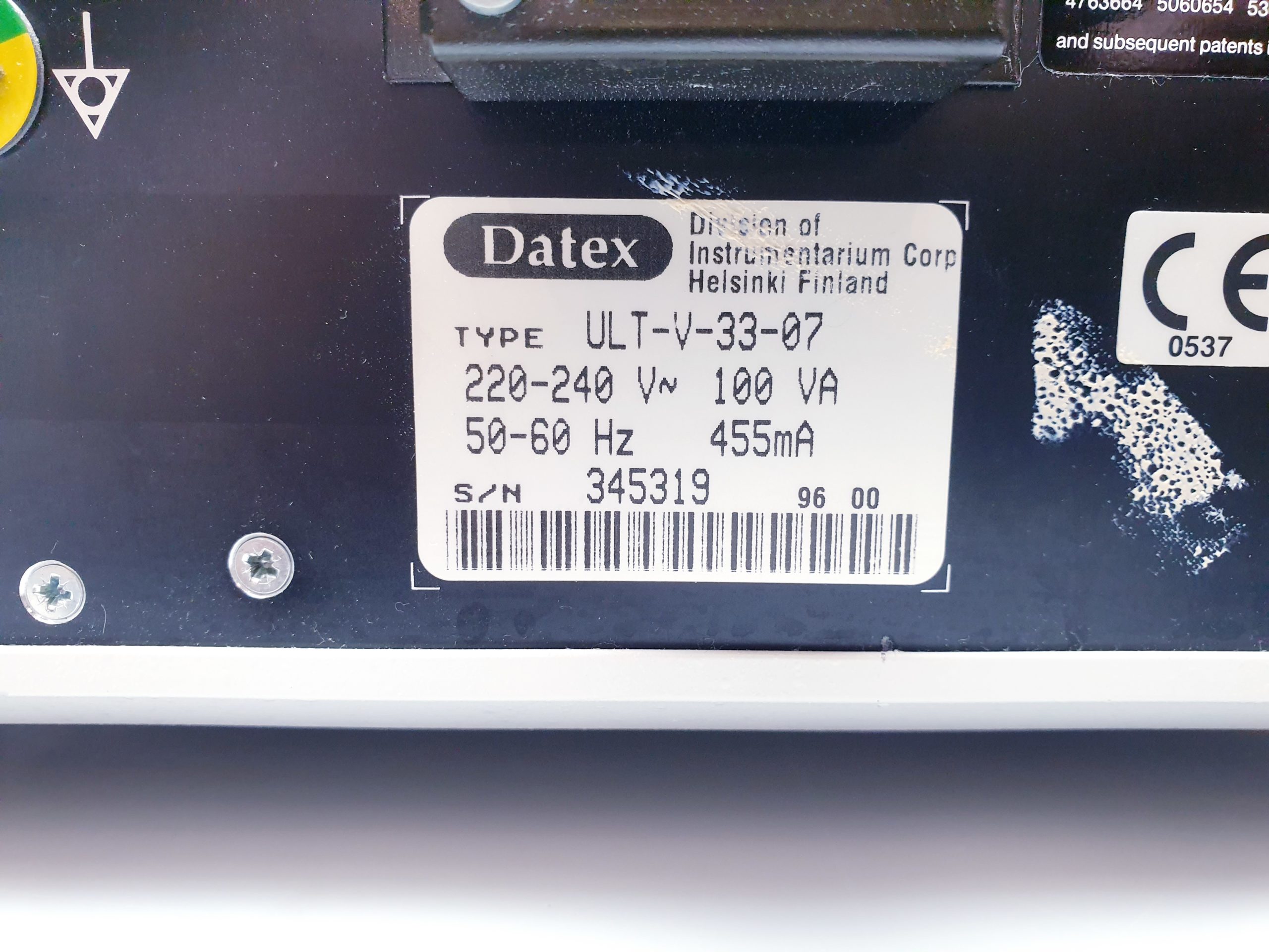 Datex Ultima Gas-Monitor Iso, Hal, Sevo, Enf, Sevo AG082025 thumbnail 7