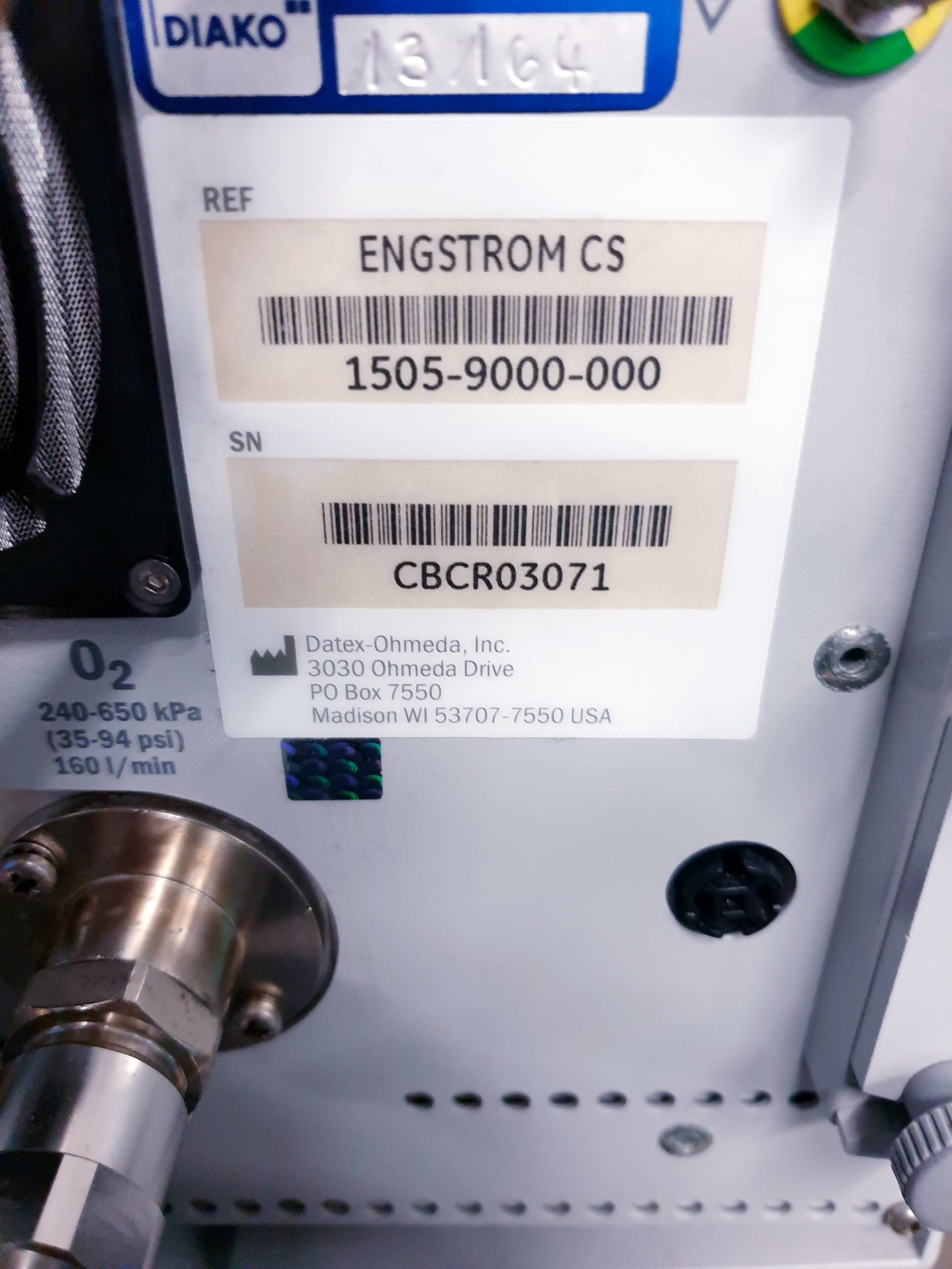 GE Engström Carestation Ventilator Beatmungsgerät thumbnail 10