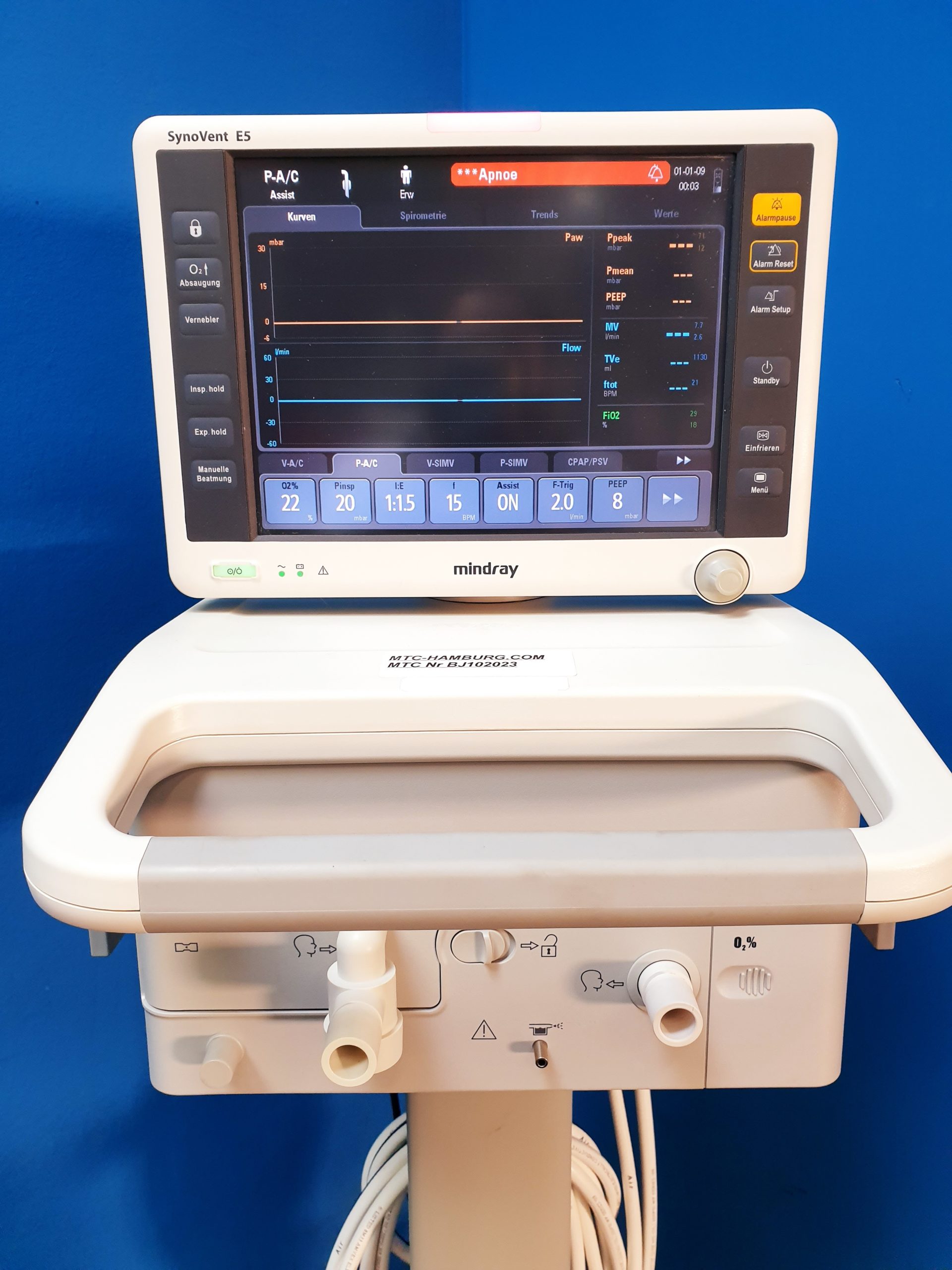Mindray Synovent E5 Ventilator – Beatmungsgerät — image 1 of 3