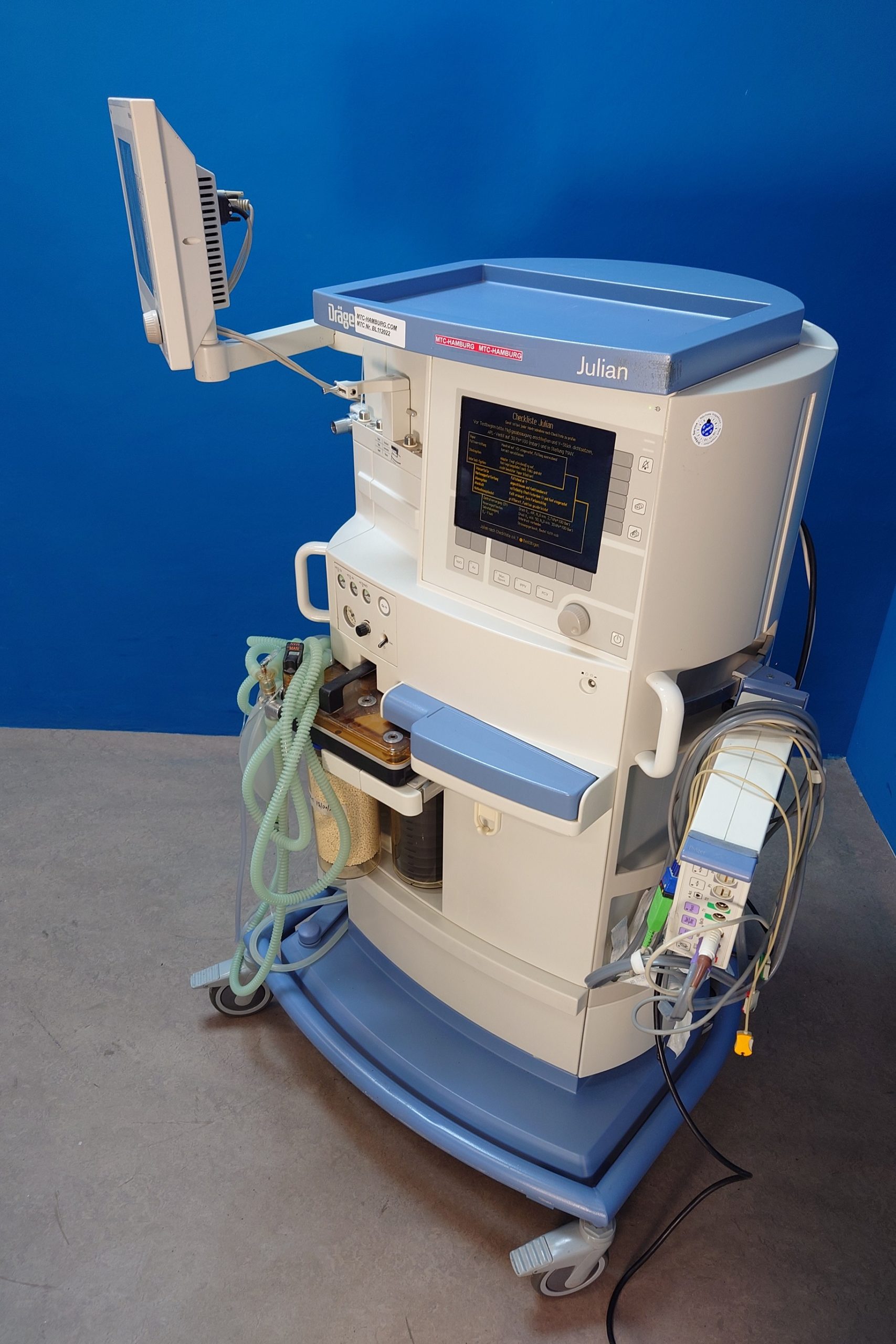 Dräger – Draeger Julian mit Pb8800 und PM8060 Vitara Überwachungsmonitor – Narkosegerät thumbnail 2