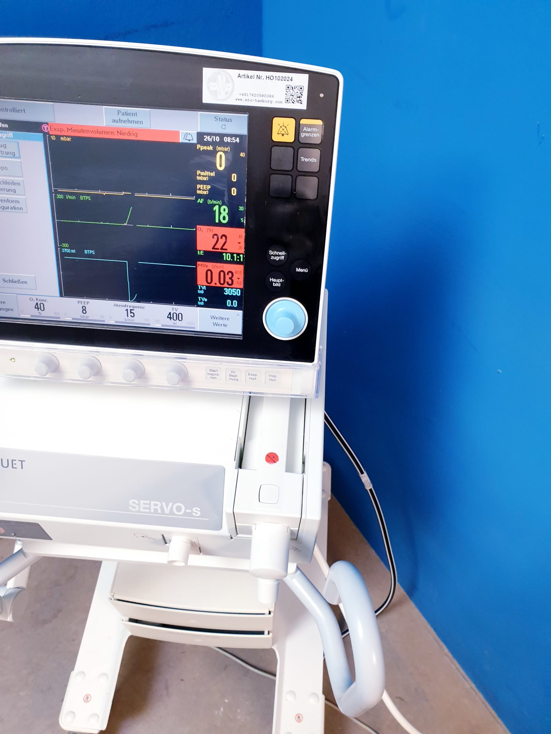 Maquet Servo S – Beatmungsgerät thumbnail 2