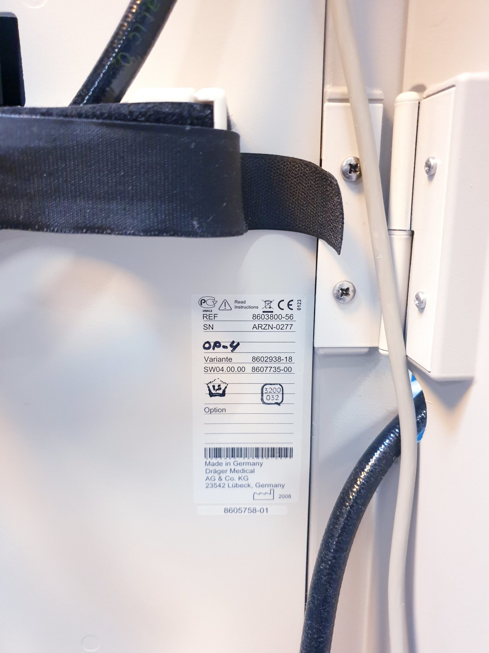 Dräger Primus – PGM Narkosearbeitsplatz Anästhesiegerät – SW 4 53 thumbnail 30