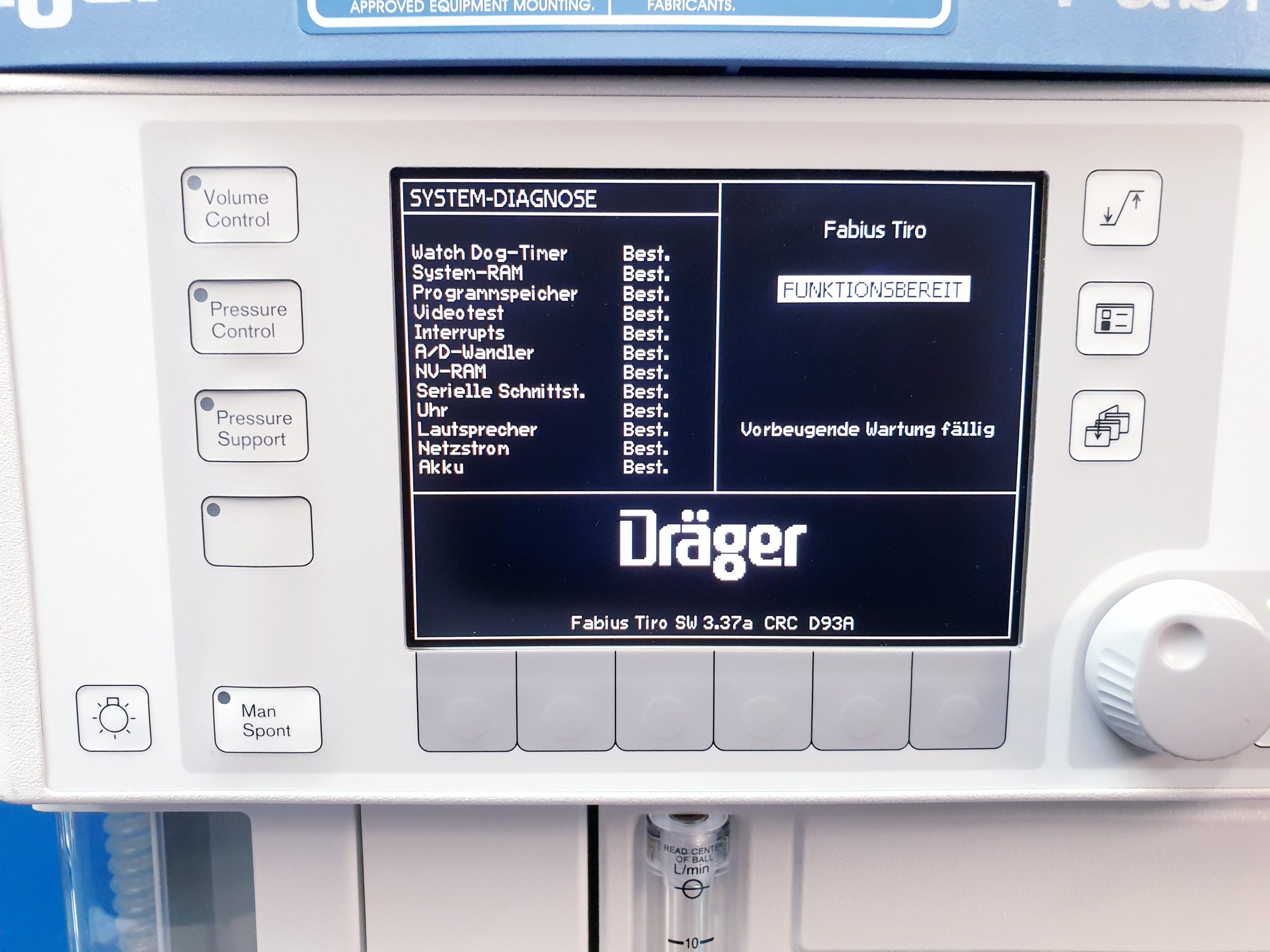 Dräger Draeger Fabius Tiro Narkosegerät + Infity Delta Überwachung thumbnail 10