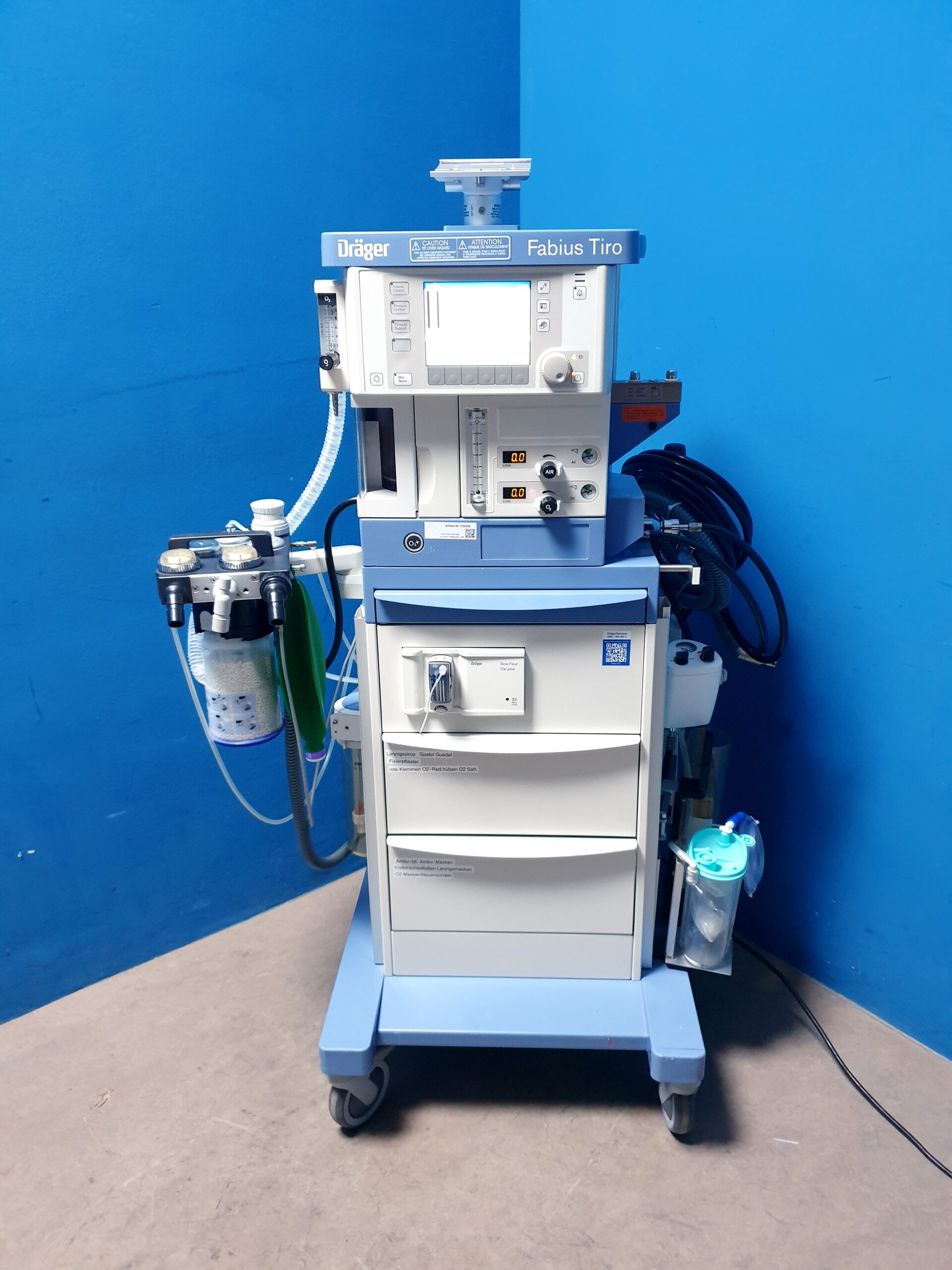 Dräger Fabius Tiro Narkosegerät + Scio Four Oxi Plus — image 1 of 29