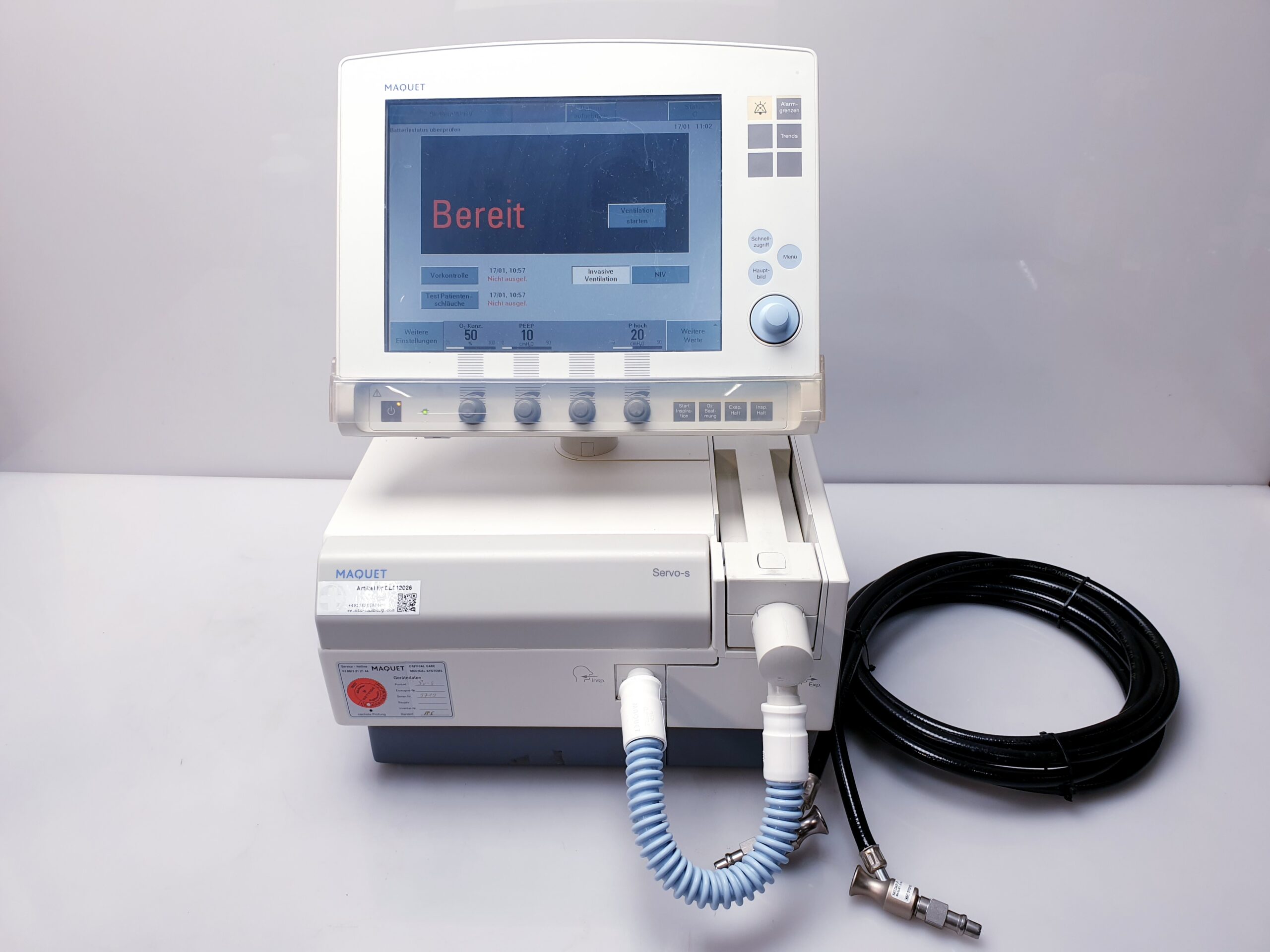 Siemens Maquet-SERVO-s // SERVO S ServoS Ventilator — image 1 of 22