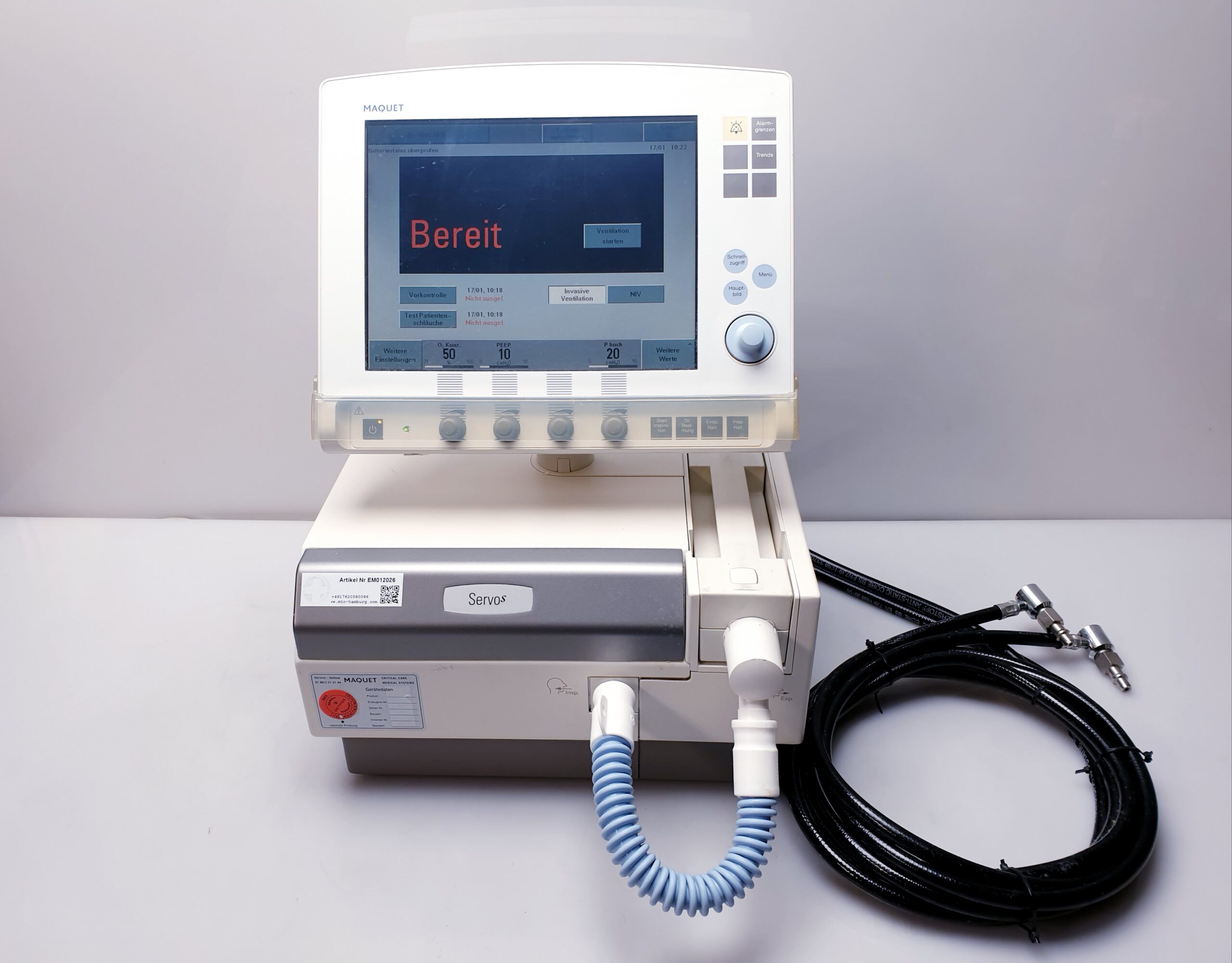 Siemens Maquet-SERVO-s // SERVO S ServoS Ventilator thumbnail 2