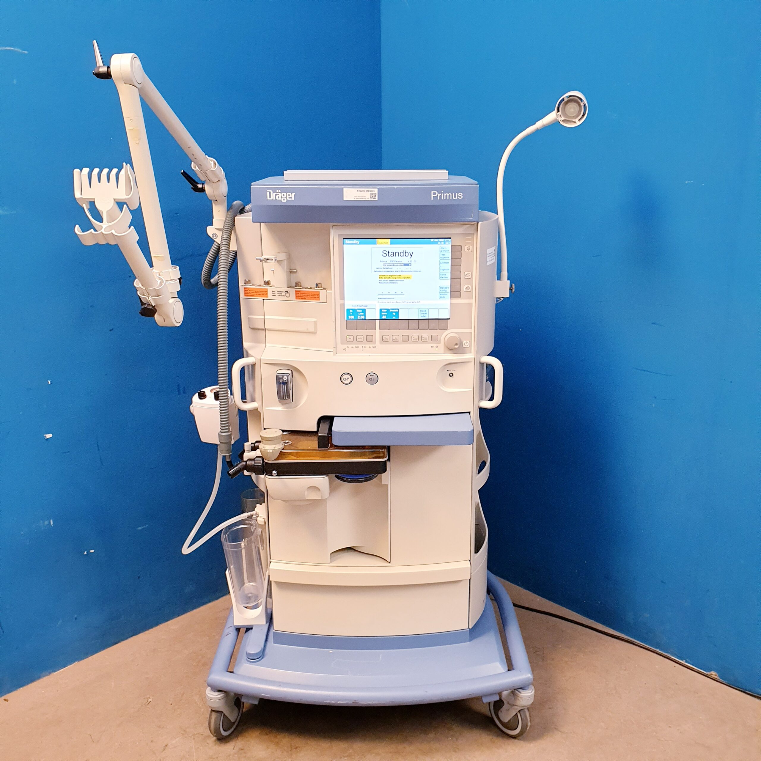 Dräger Primus Narkosegerät Paramagnetische Sauerstoffmessung SW. 4.53.00 — image 1 of 22