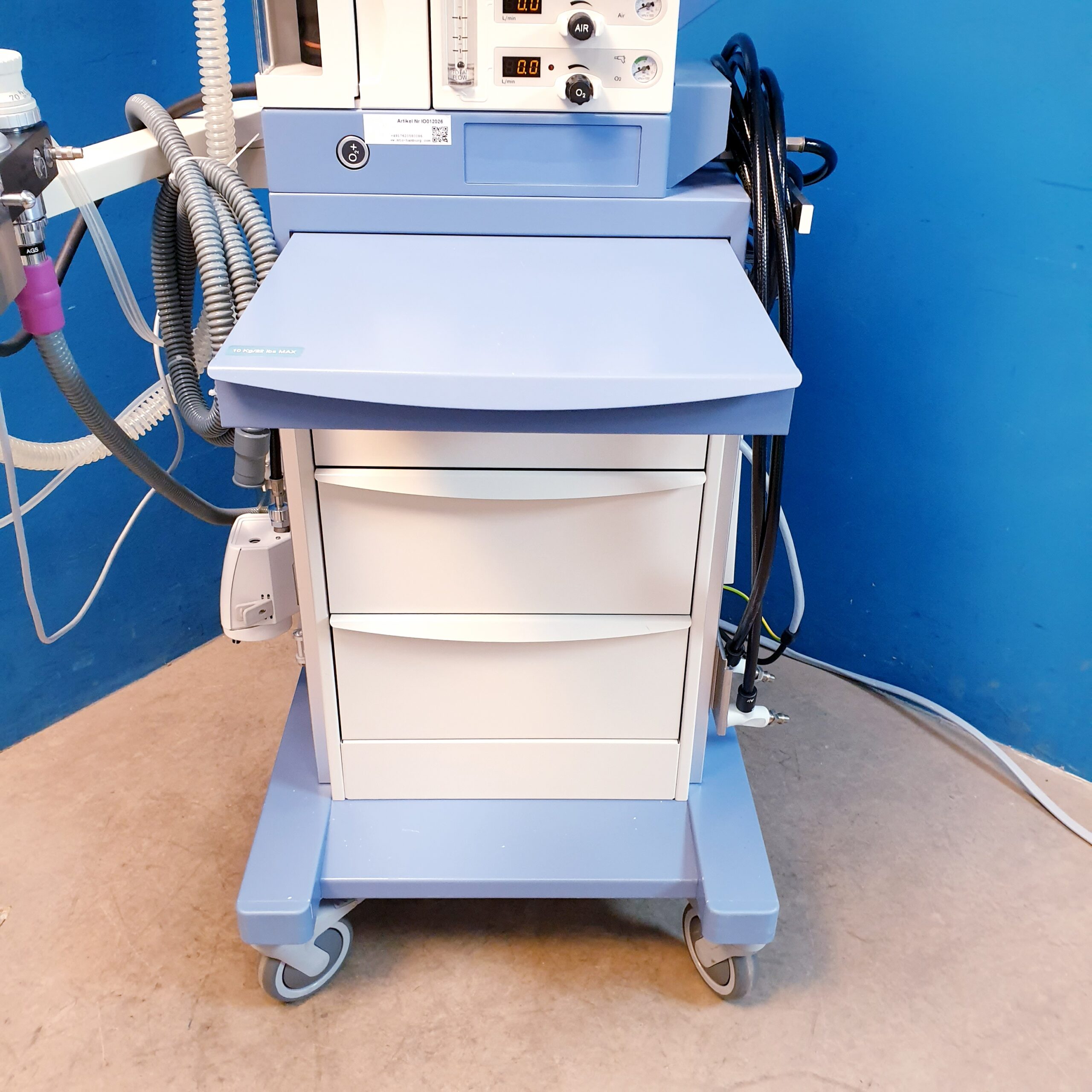 Dräger Fabius Tiro Anesthesia Narkosegerät – Anesthesie DOM 2017 thumbnail 9