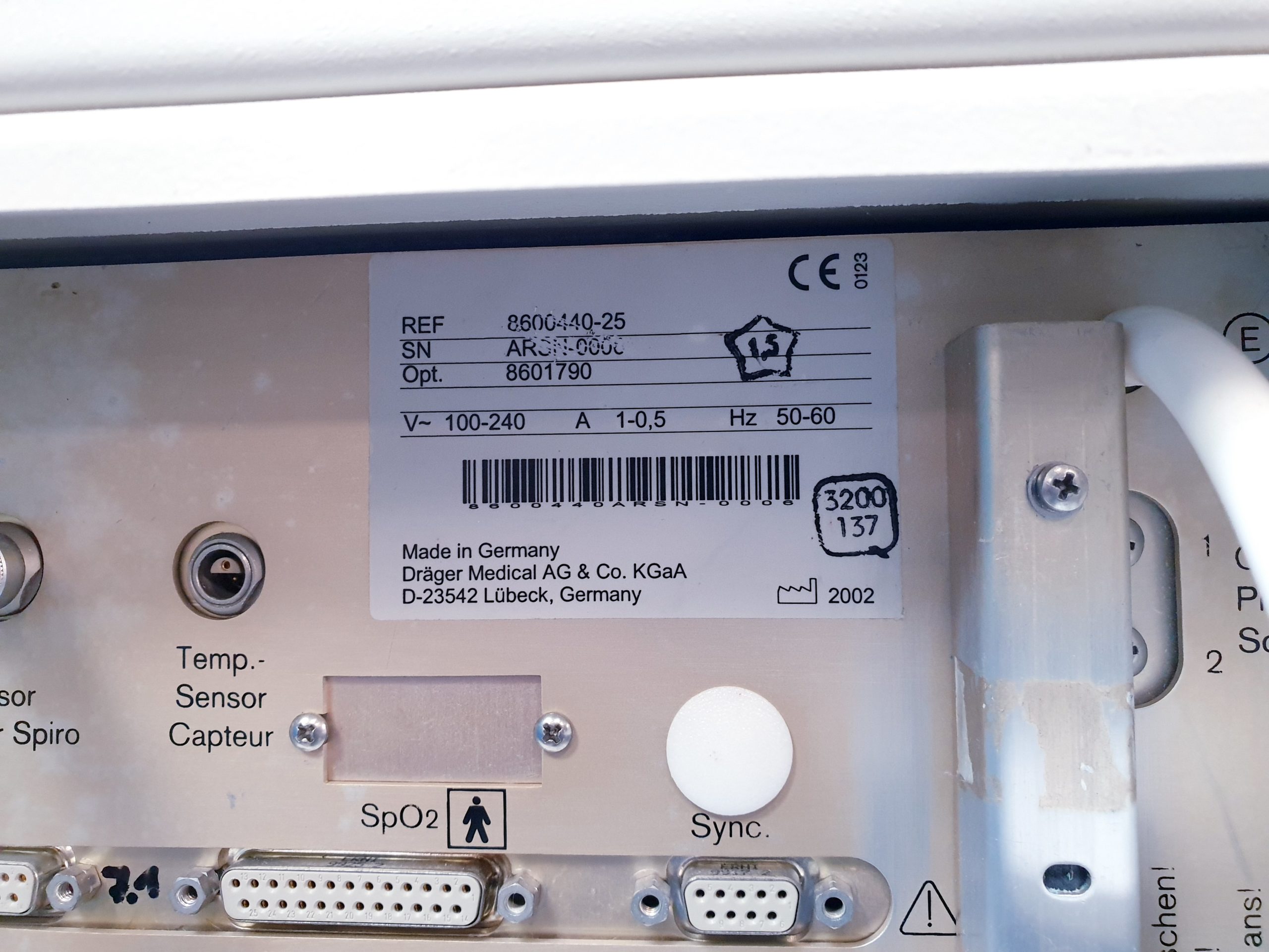 Dräger Fabius Narkosegerät mit PM 8050 Gasmonitor SW: 02.80 3 Gasig REFURBISHED thumbnail 24