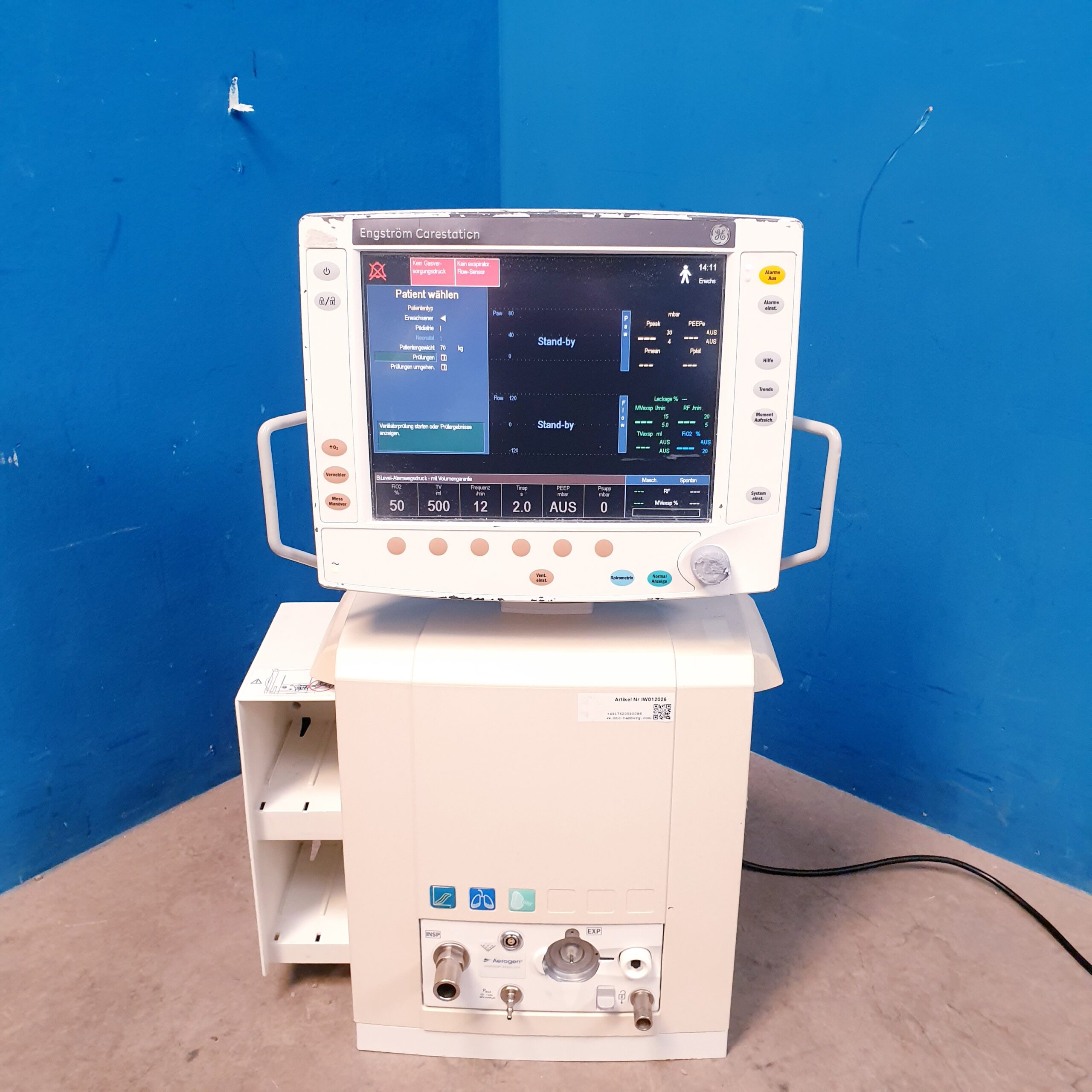 GE Engstrom Carestation Ventilator Beatmungsgerät thumbnail 2