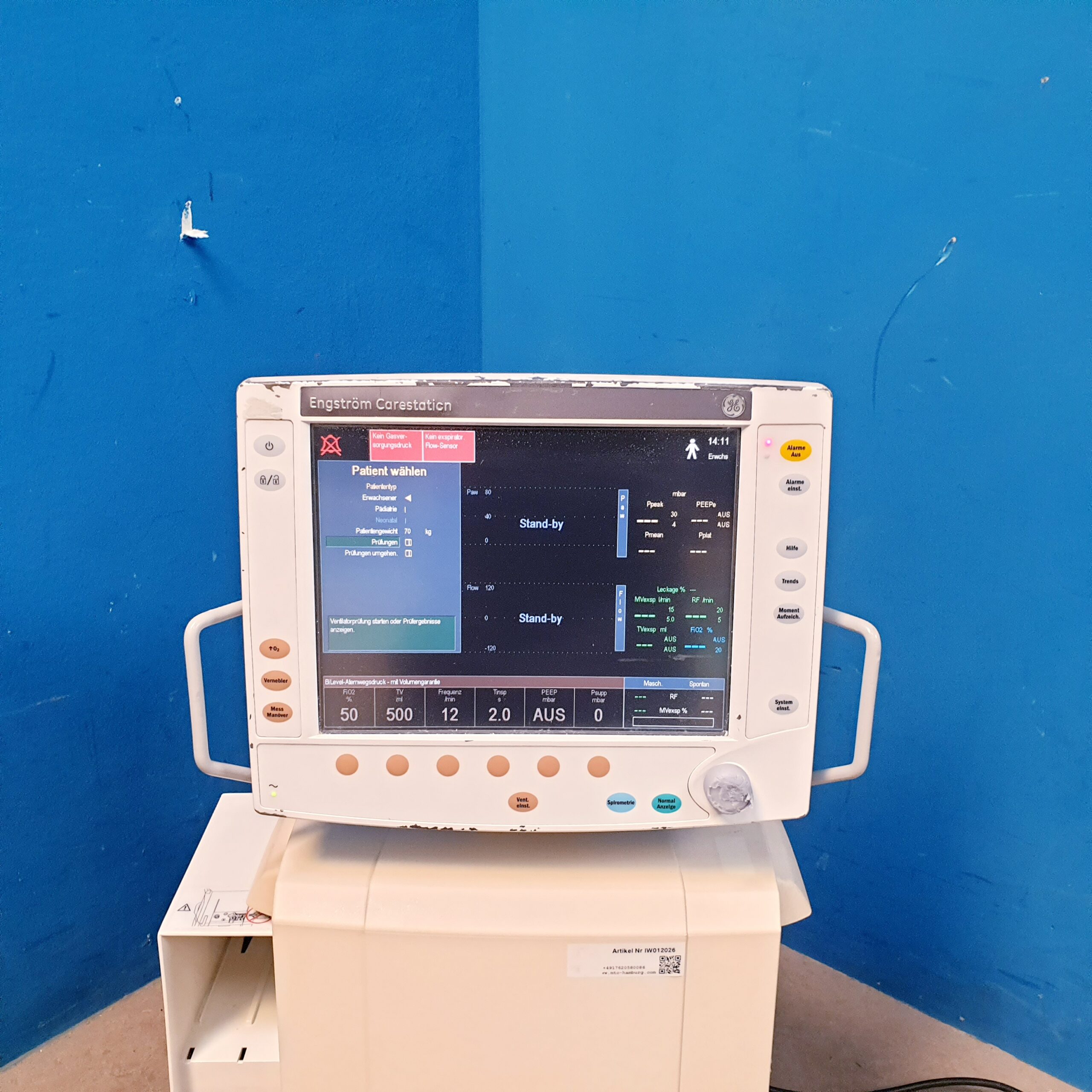 GE Engstrom Carestation Ventilator Beatmungsgerät thumbnail 3