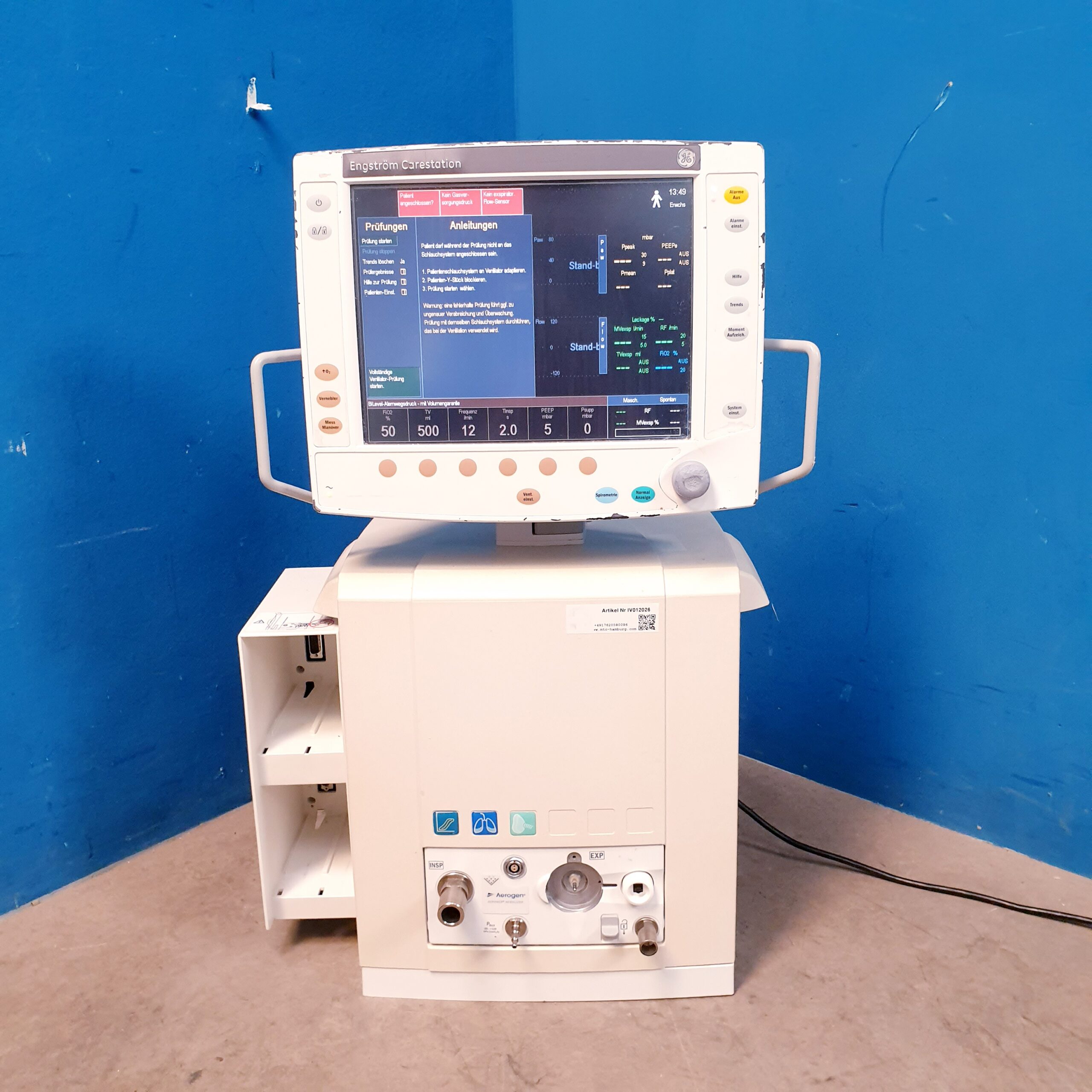 GE Engstrom Carestation Ventilator Beatmungsgerät thumbnail 3