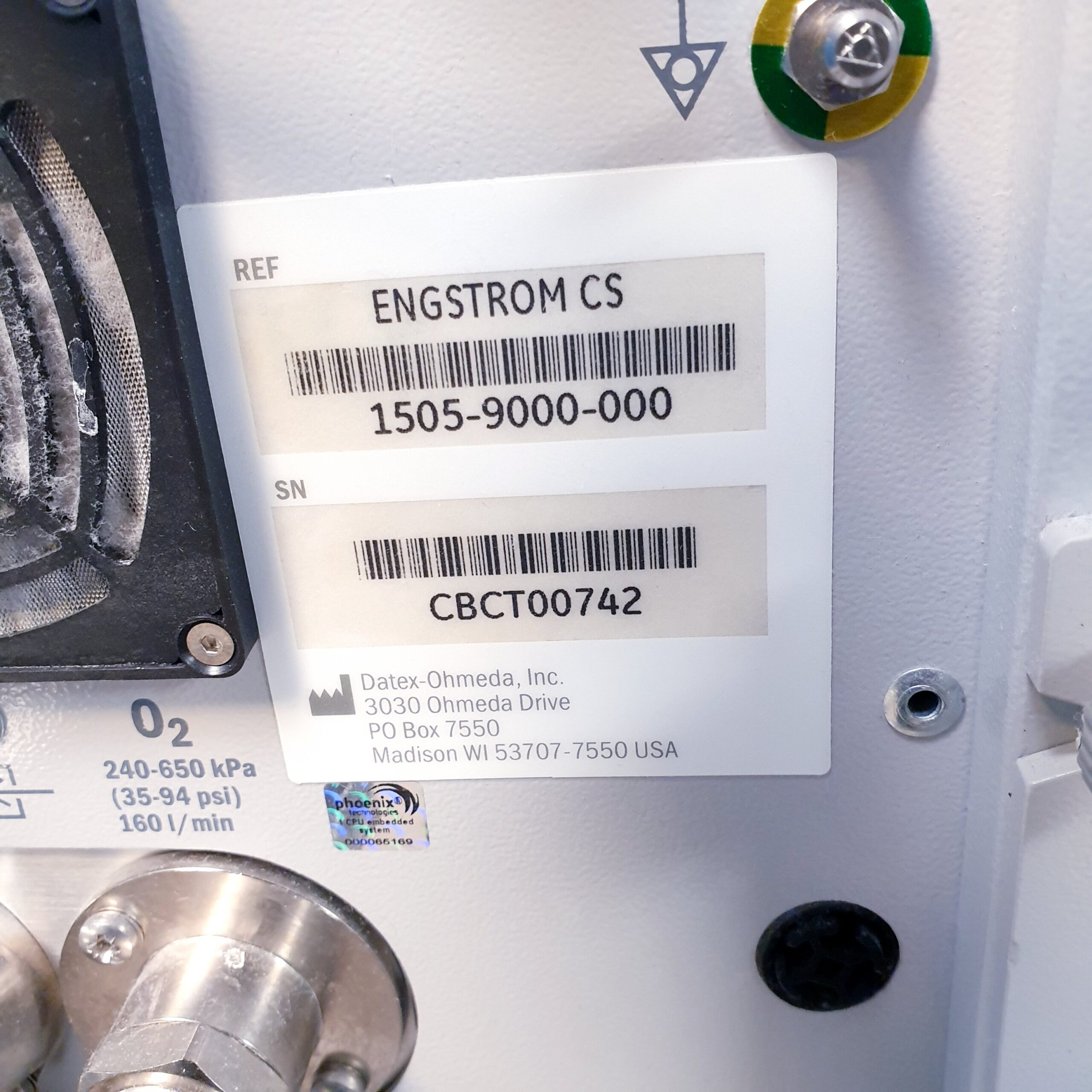 GE Engström Carestation Ventilator Beatmungsgerät thumbnail 20