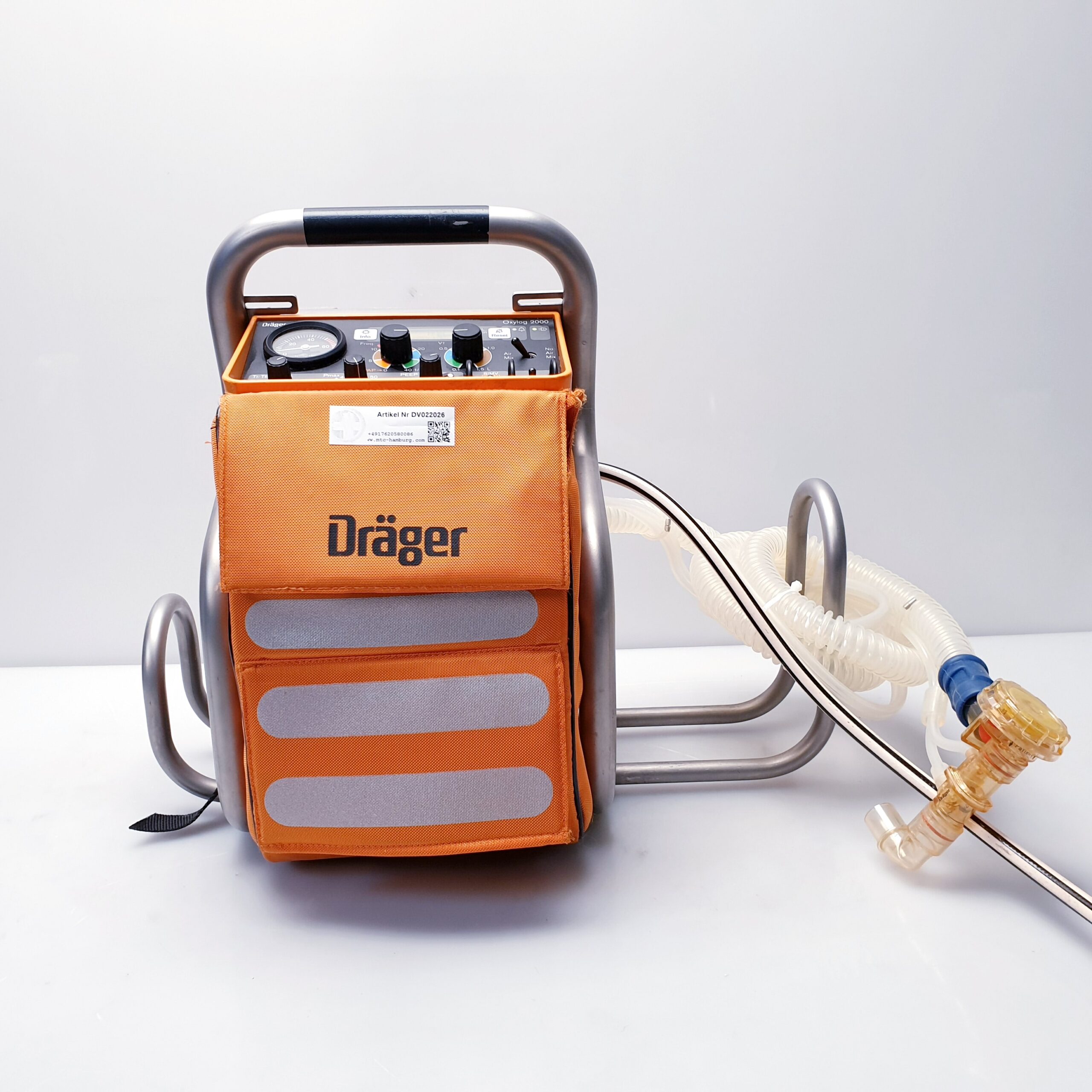 Dräger Oxylog 2000 Beatmungsgerät + Netzteil FW7401M,12 thumbnail 3