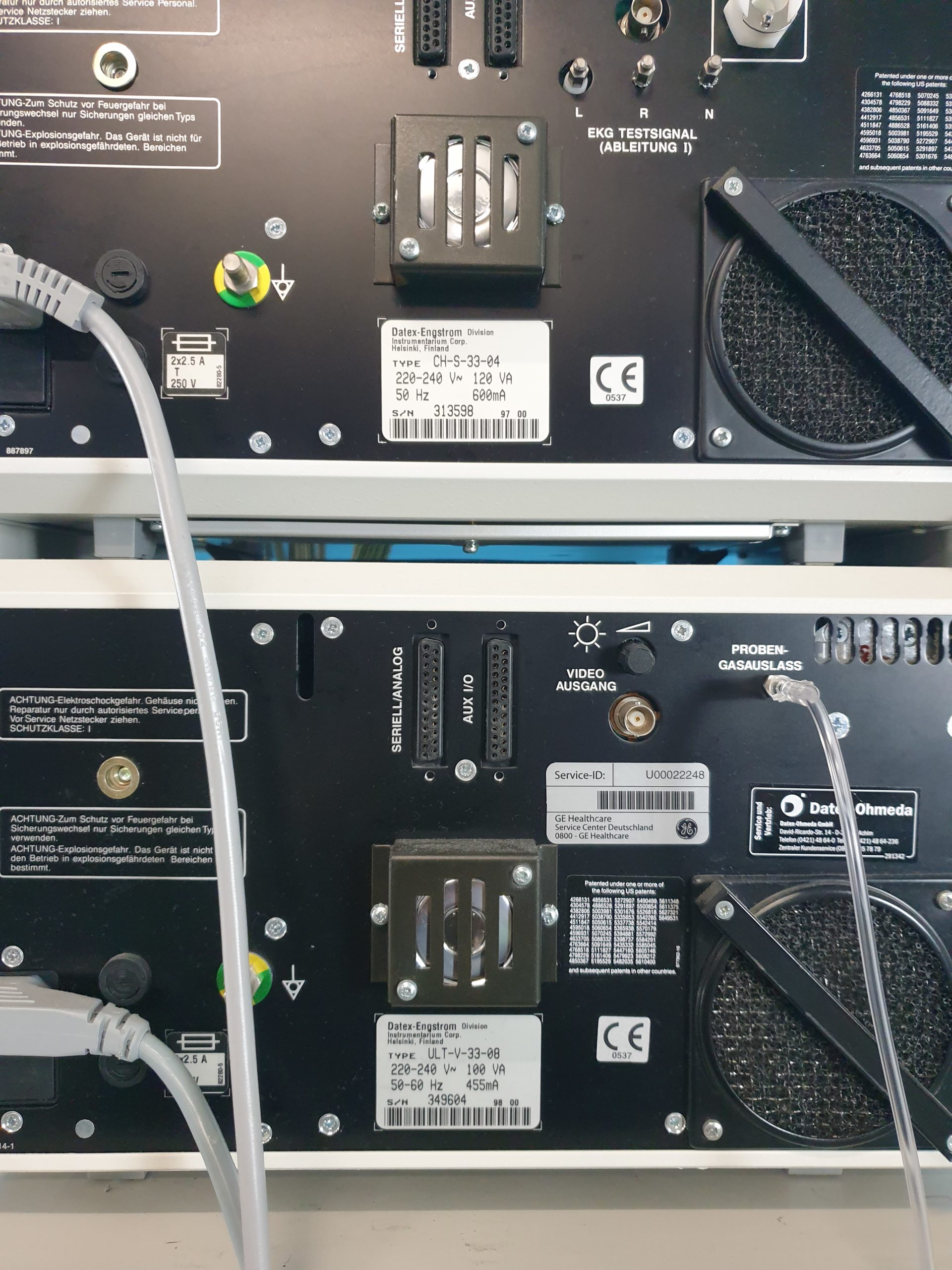 DATEX-OHMEDA Cirrus Trans Vent Anesthesia Machine + Datex Ultima + Datex Cardiocap thumbnail 9