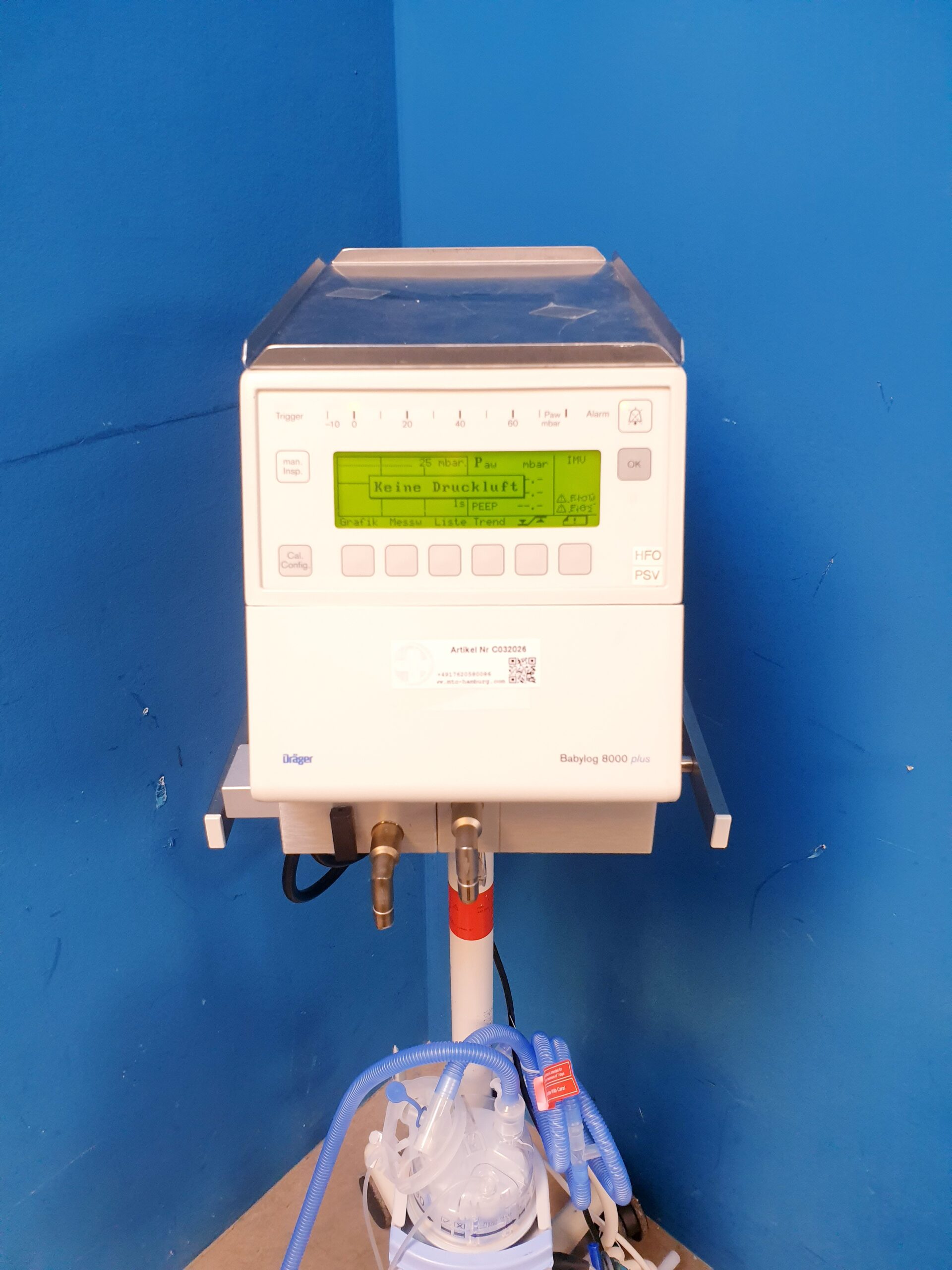 Dräger Babylog 8000 plus Beatmungsgerät für Neonaten thumbnail 19