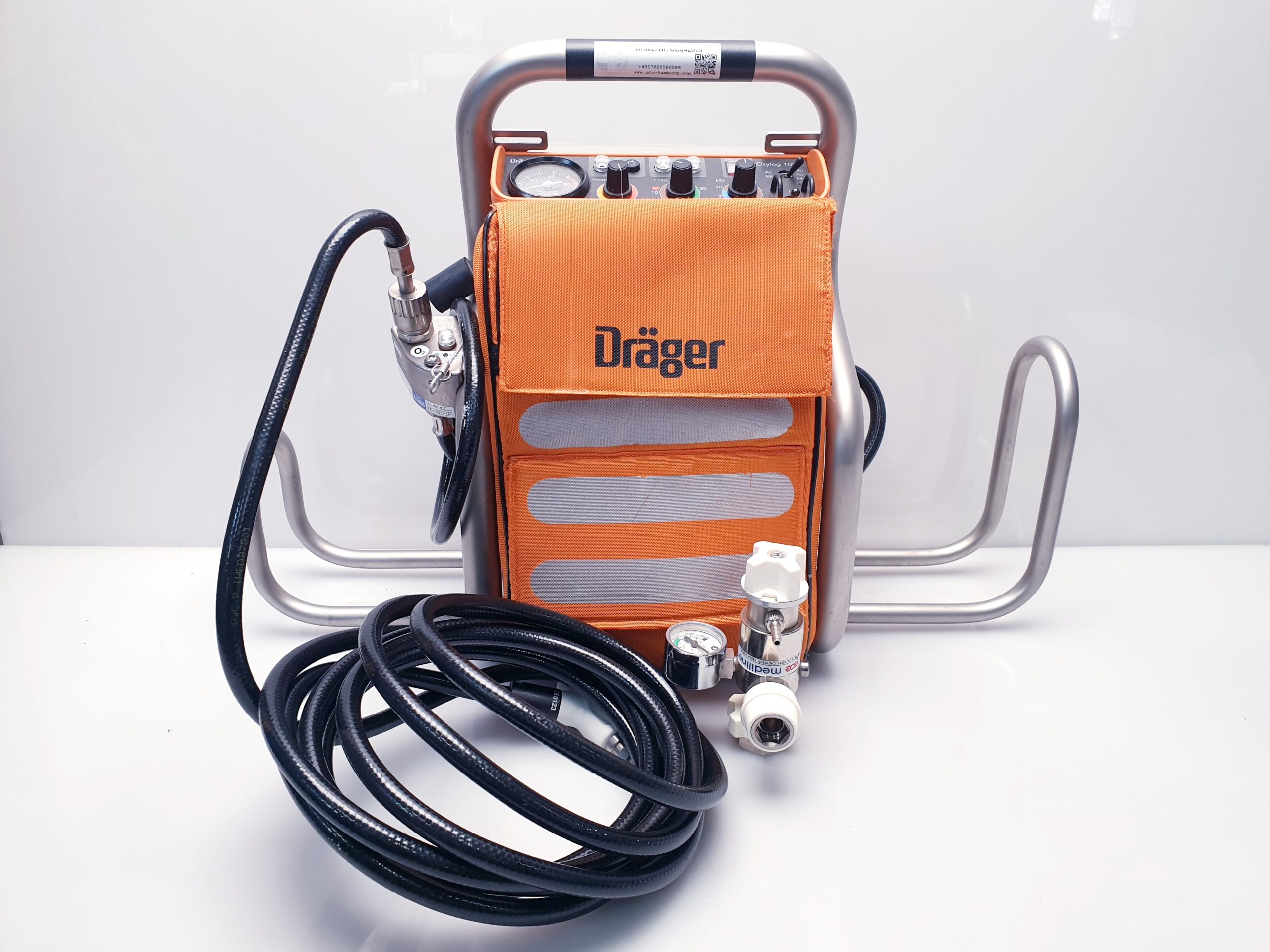 Dräger – Drager Oxylog 1000 Beatmungsgerät – Notfallbeatmungsgerät thumbnail 9