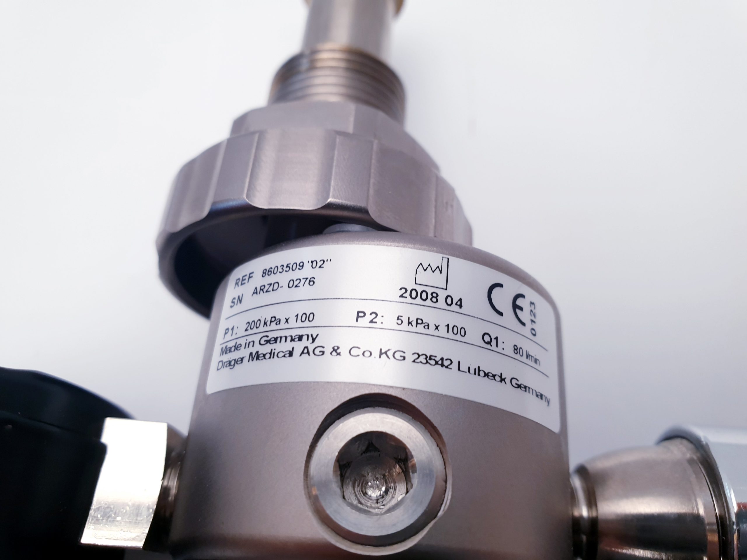 Dräger 8603509-02 Druckminderer mit Manometer thumbnail 8