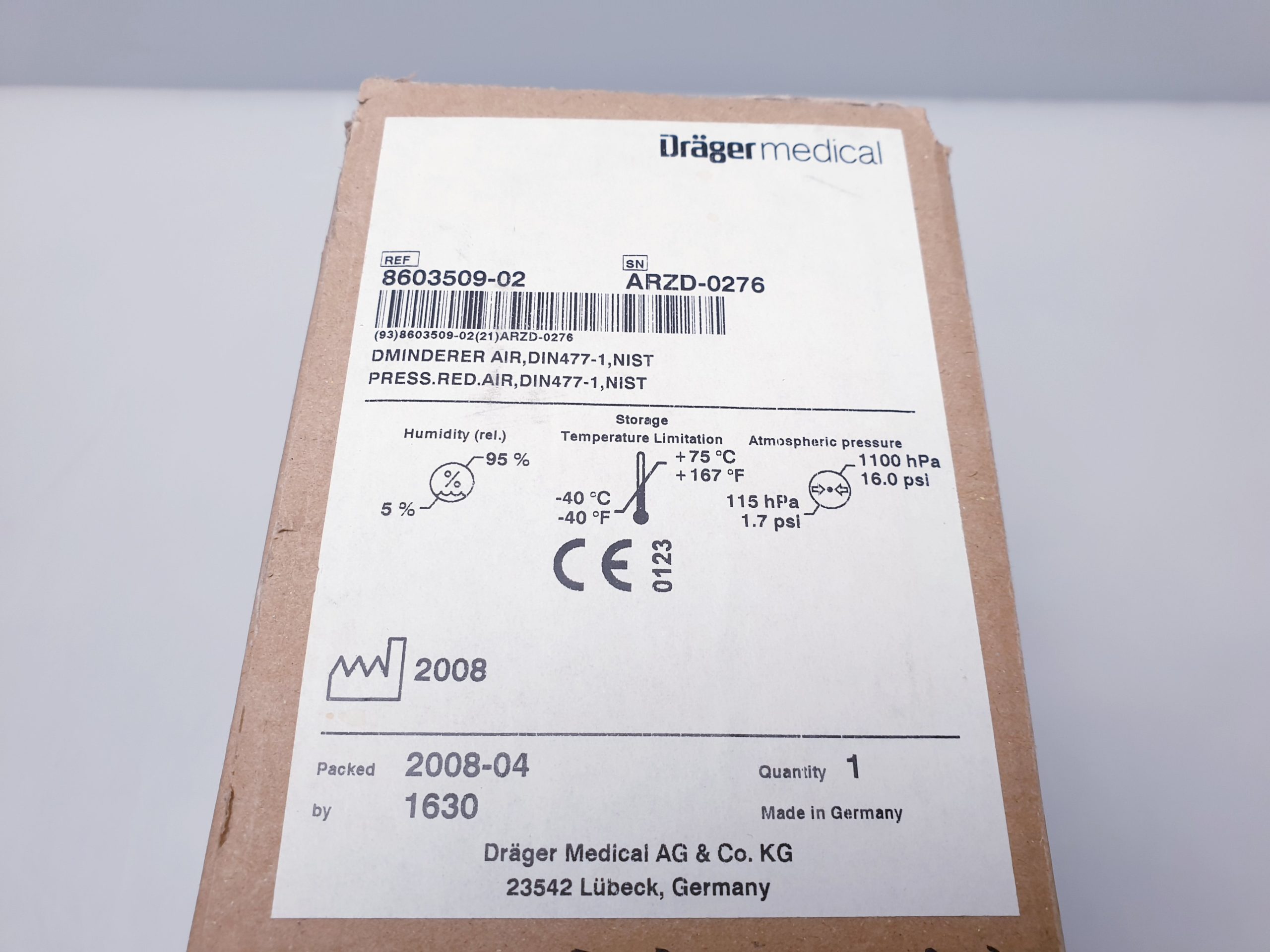 Dräger 8603509-02 Druckminderer mit Manometer thumbnail 11