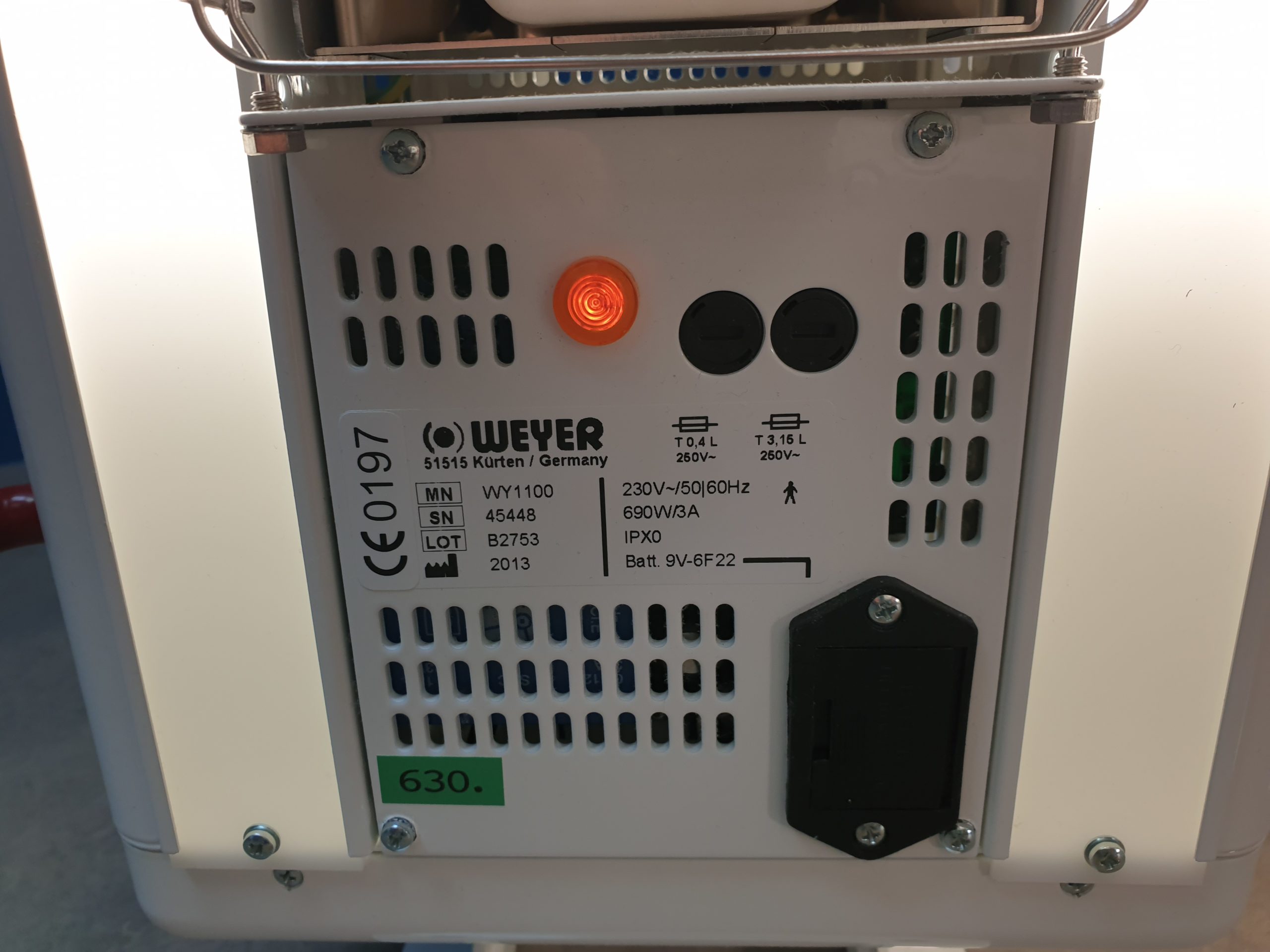 Weyer Ceramotherm WY 1100 // WY1100 Wärmestrahler Säugling Baby Neo thumbnail 7