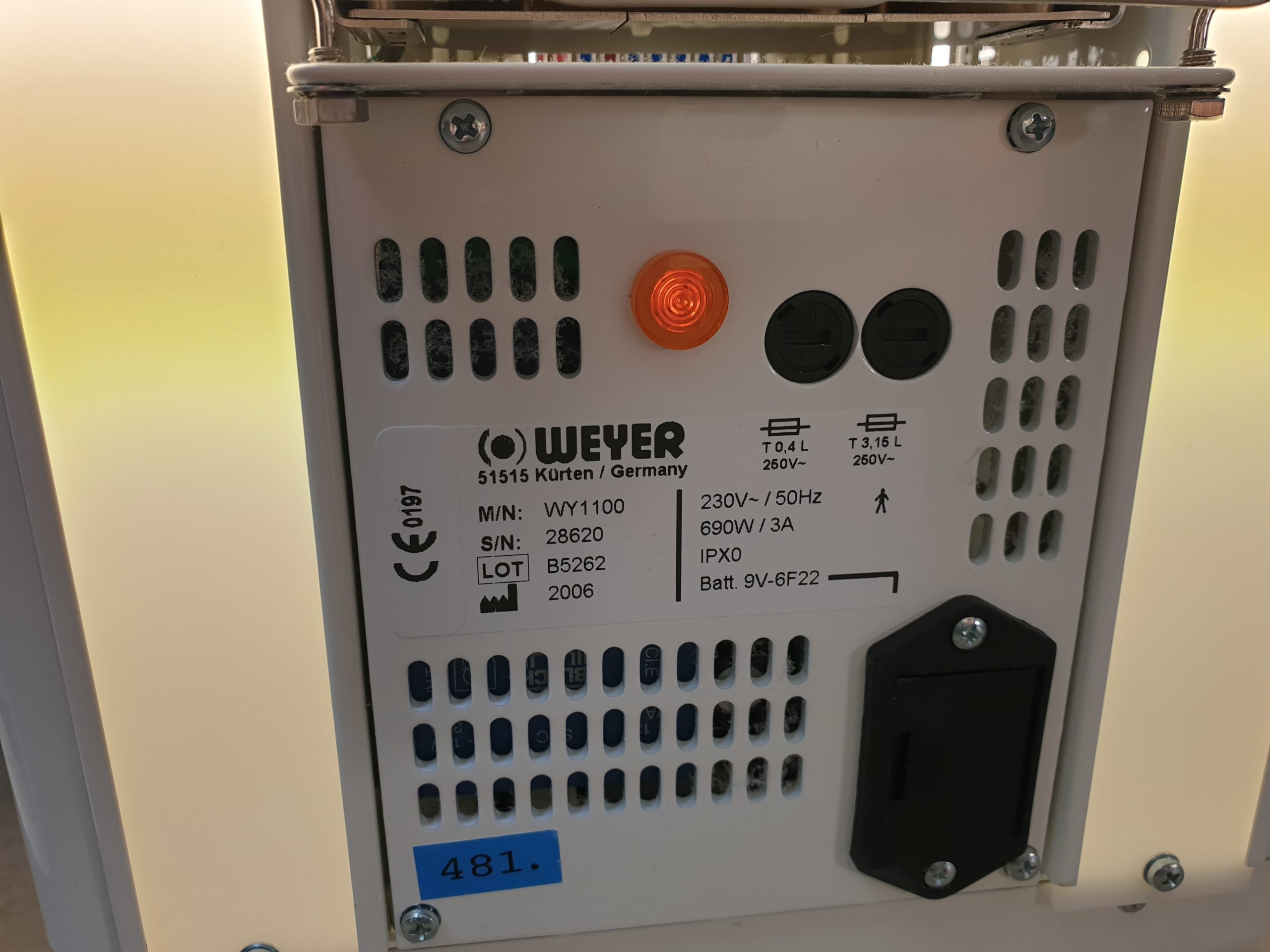 Weyer Ceramotherm WY 1100 // WY1100 Wärmestrahler Säugling Baby Neo thumbnail 8