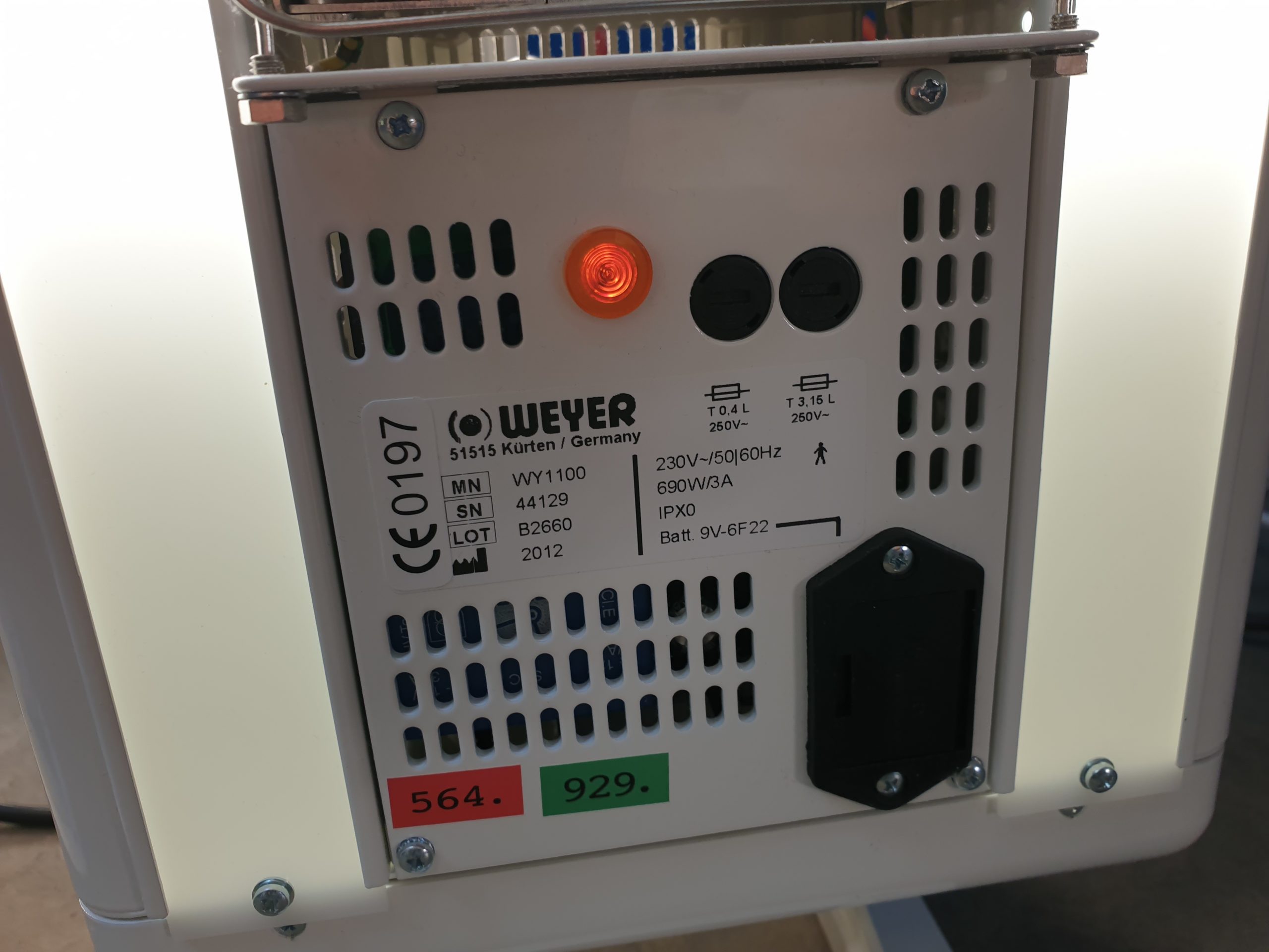 Weyer Ceramotherm WY 1100 // WY1100 Wärmestrahler Säugling Baby Neo thumbnail 9