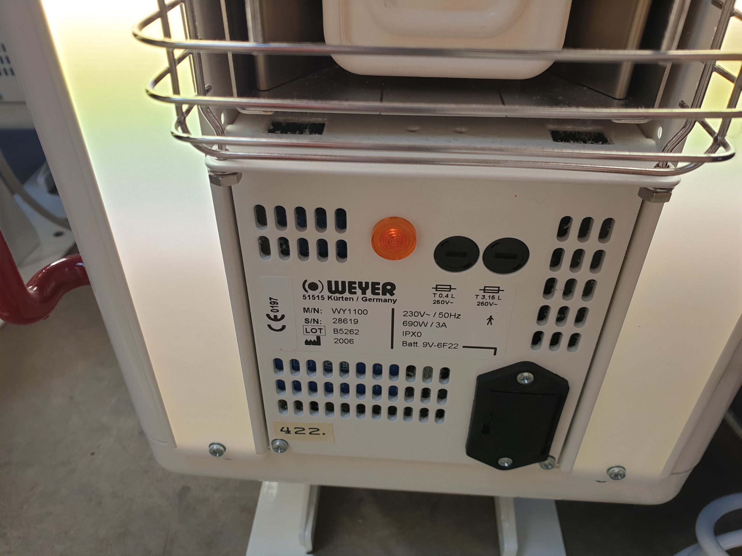 Weyer Ceramotherm WY 1100 // WY1100 Wärmestrahler Säugling Baby Neo thumbnail 11