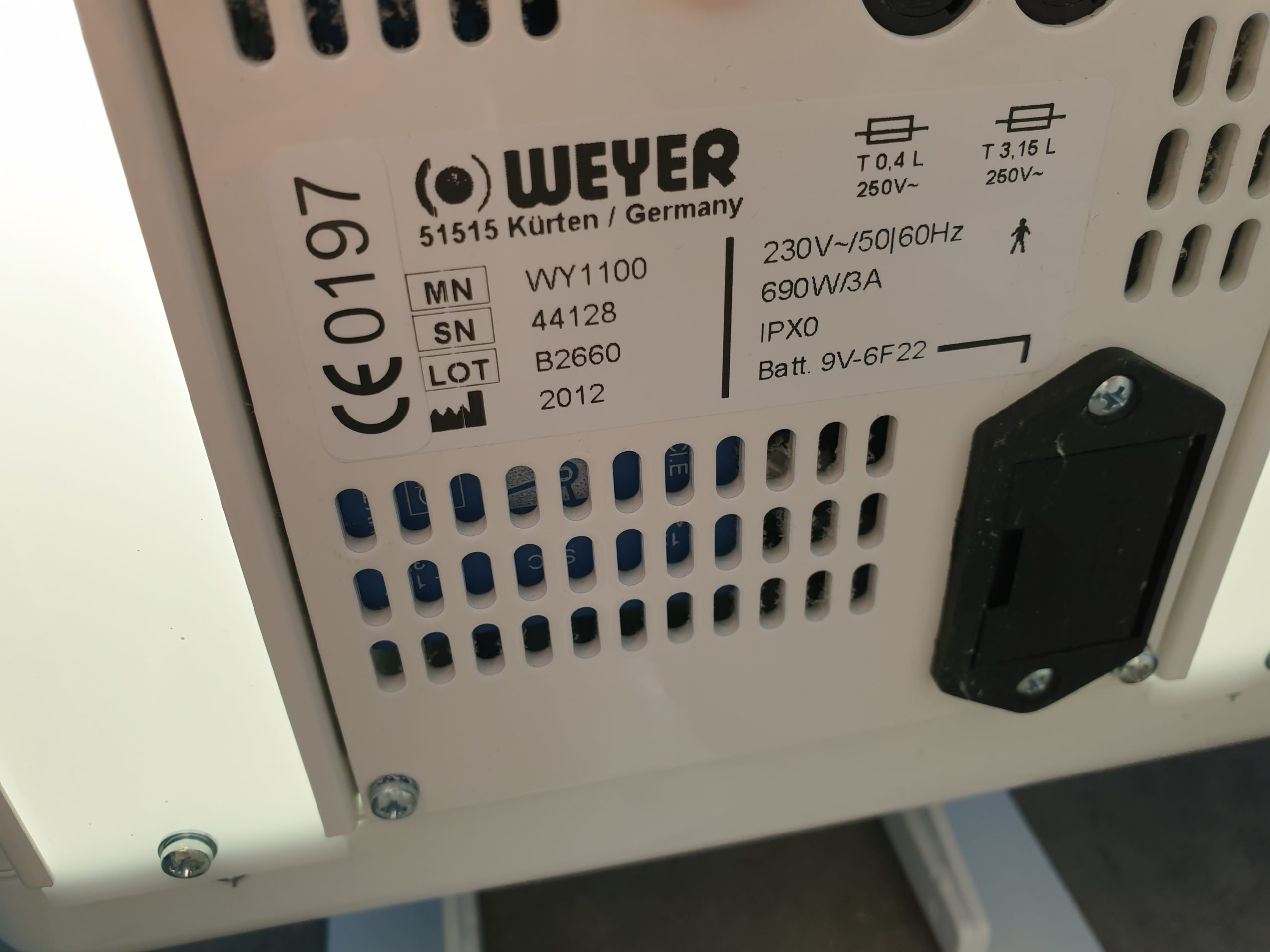 Weyer Ceramotherm WY 1100 // WY1100 Wärmestrahler Säugling Baby Neo thumbnail 12