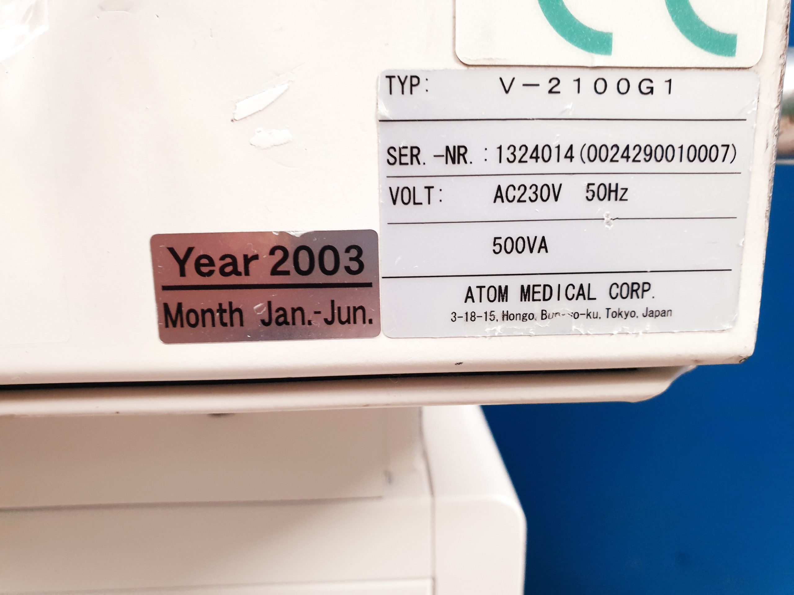 ATOM V-2100G1 Infant Incubator // Inkubator thumbnail 16