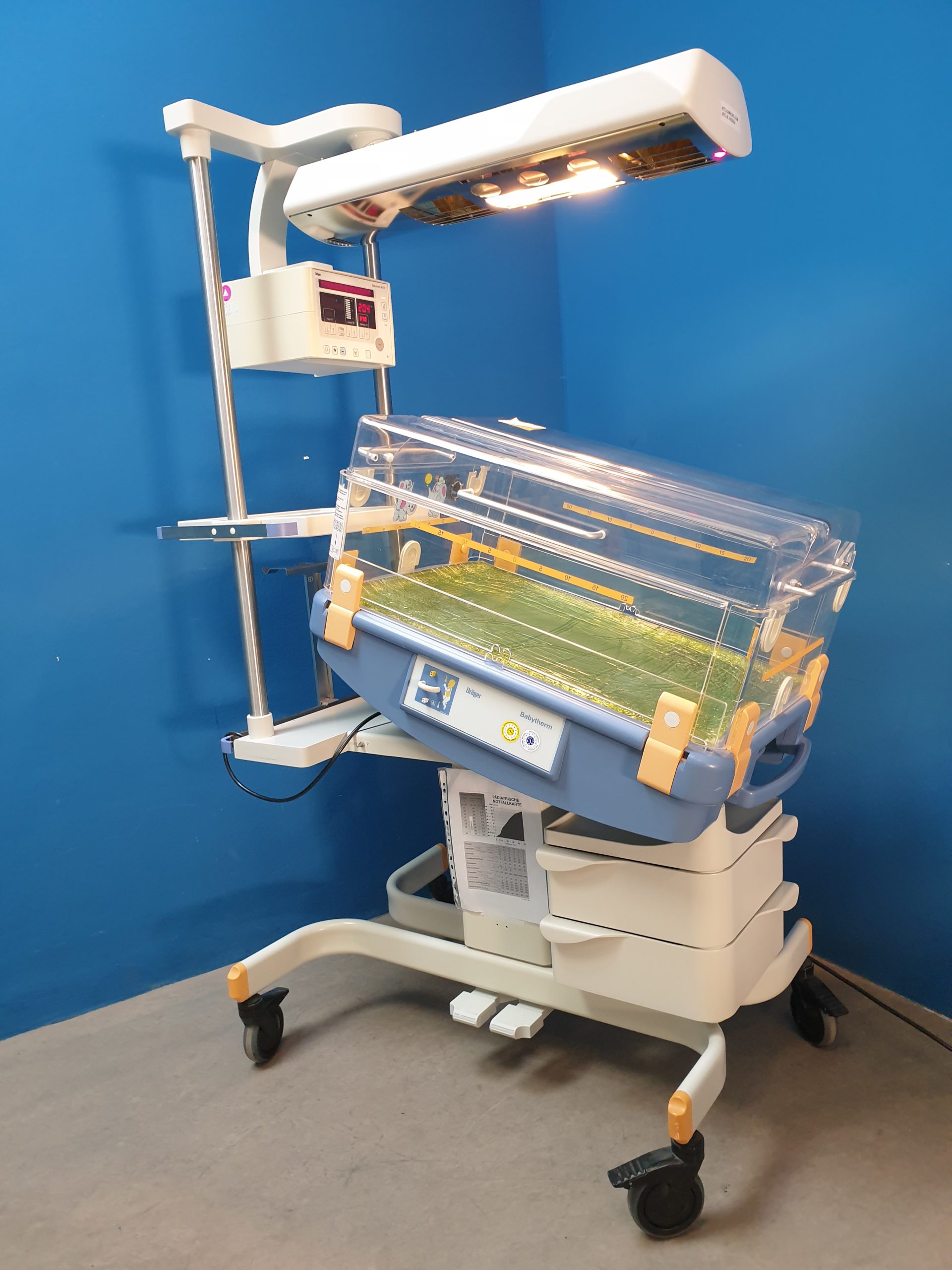 Drager Dräger Baybtherm Wärmebettchen + Babytherm 8010 Strahler thumbnail 8