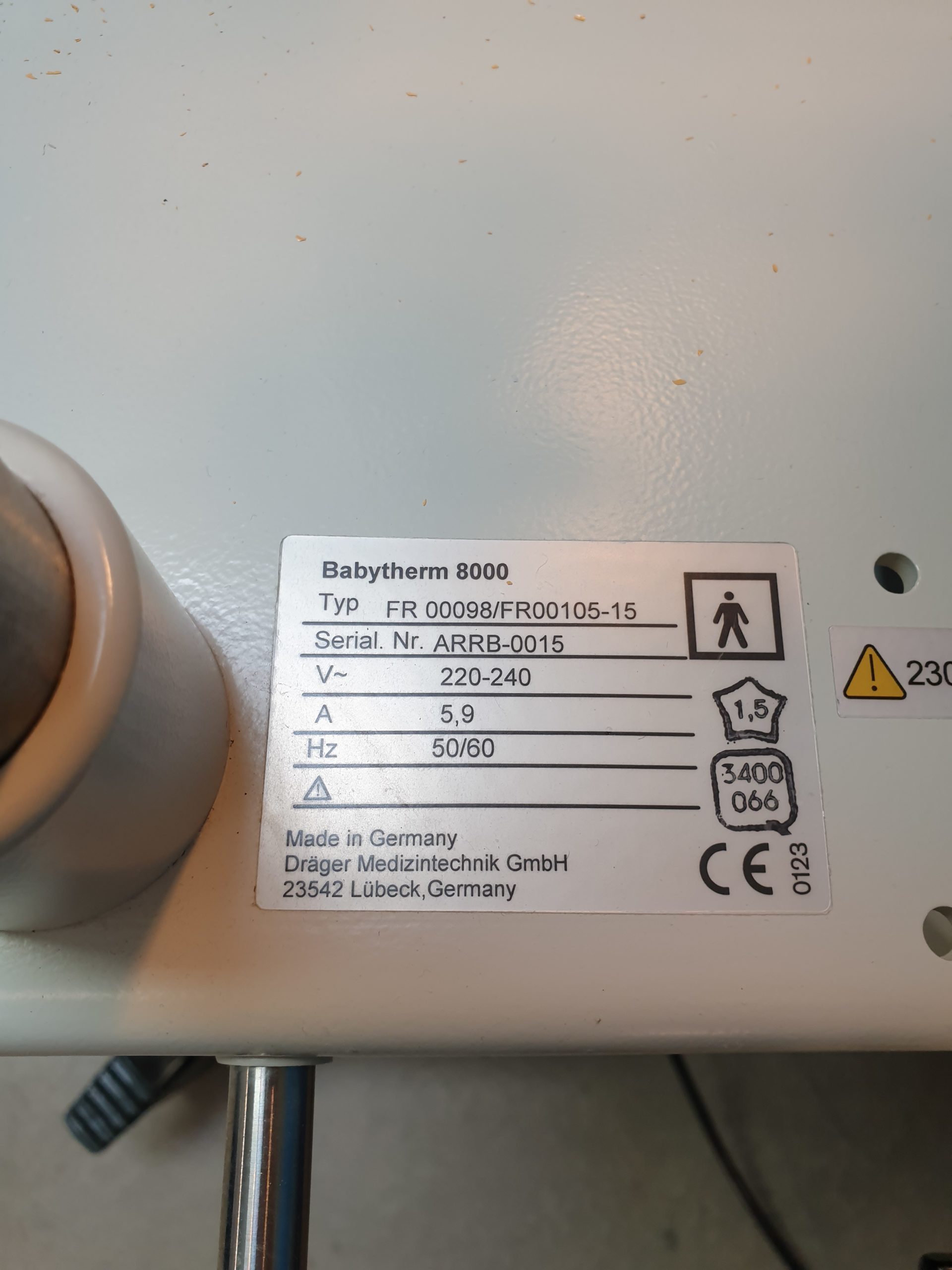 Drager Dräger Baybtherm Wärmebettchen + Babytherm 8010 Strahler thumbnail 13