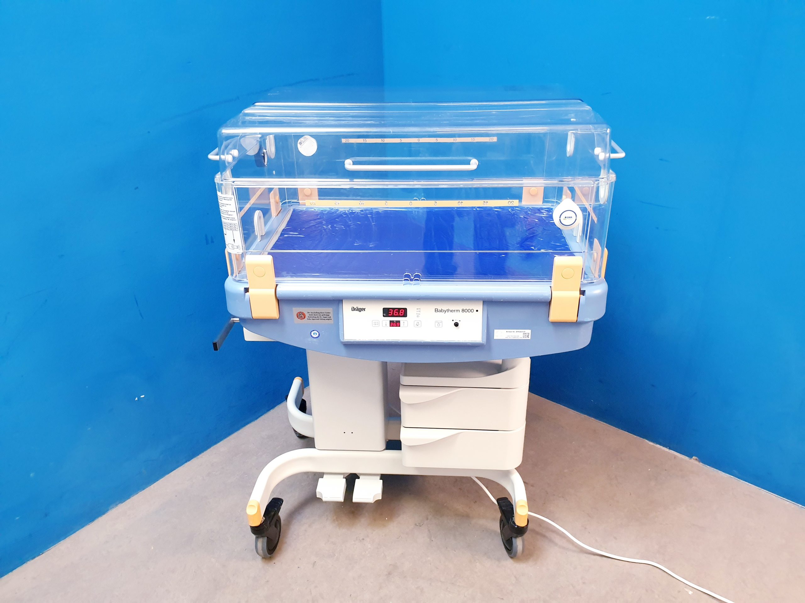 Dräger Draeger Babytherm 8000 Brutkasten Wärmebettchen, Überwachungseinheit thumbnail 4