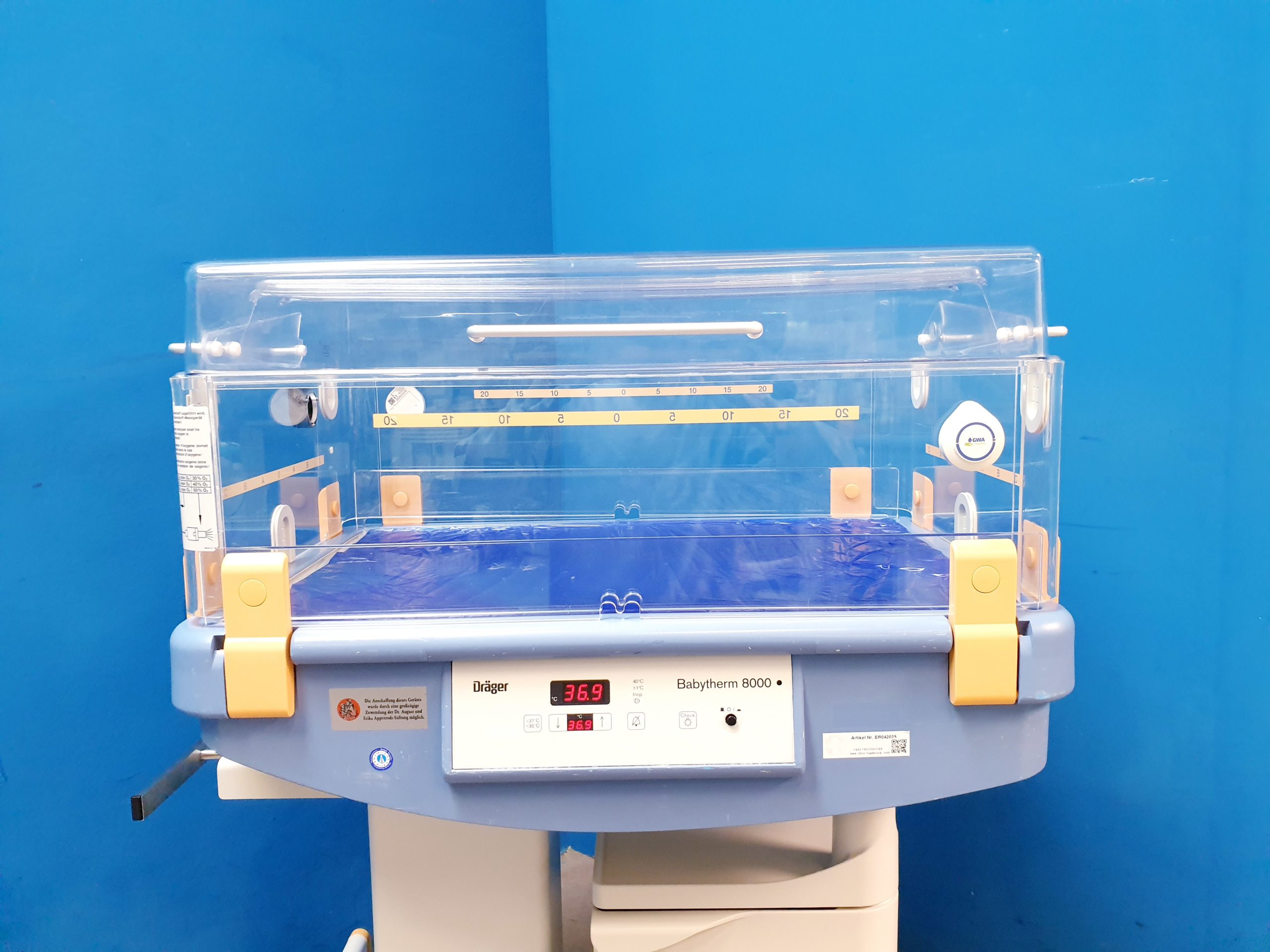 Dräger Draeger Babytherm 8000 Brutkasten Wärmebettchen, Überwachungseinheit thumbnail 5