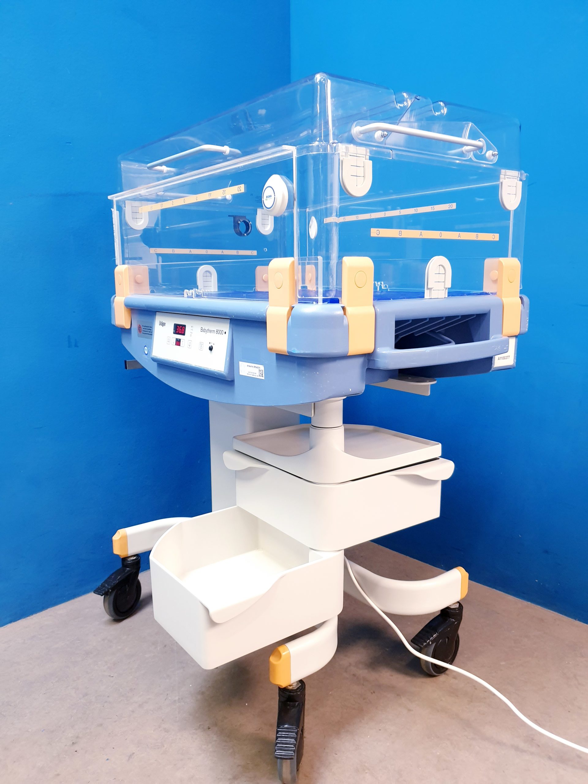 Dräger Draeger Babytherm 8000 Brutkasten Wärmebettchen, Überwachungseinheit thumbnail 10