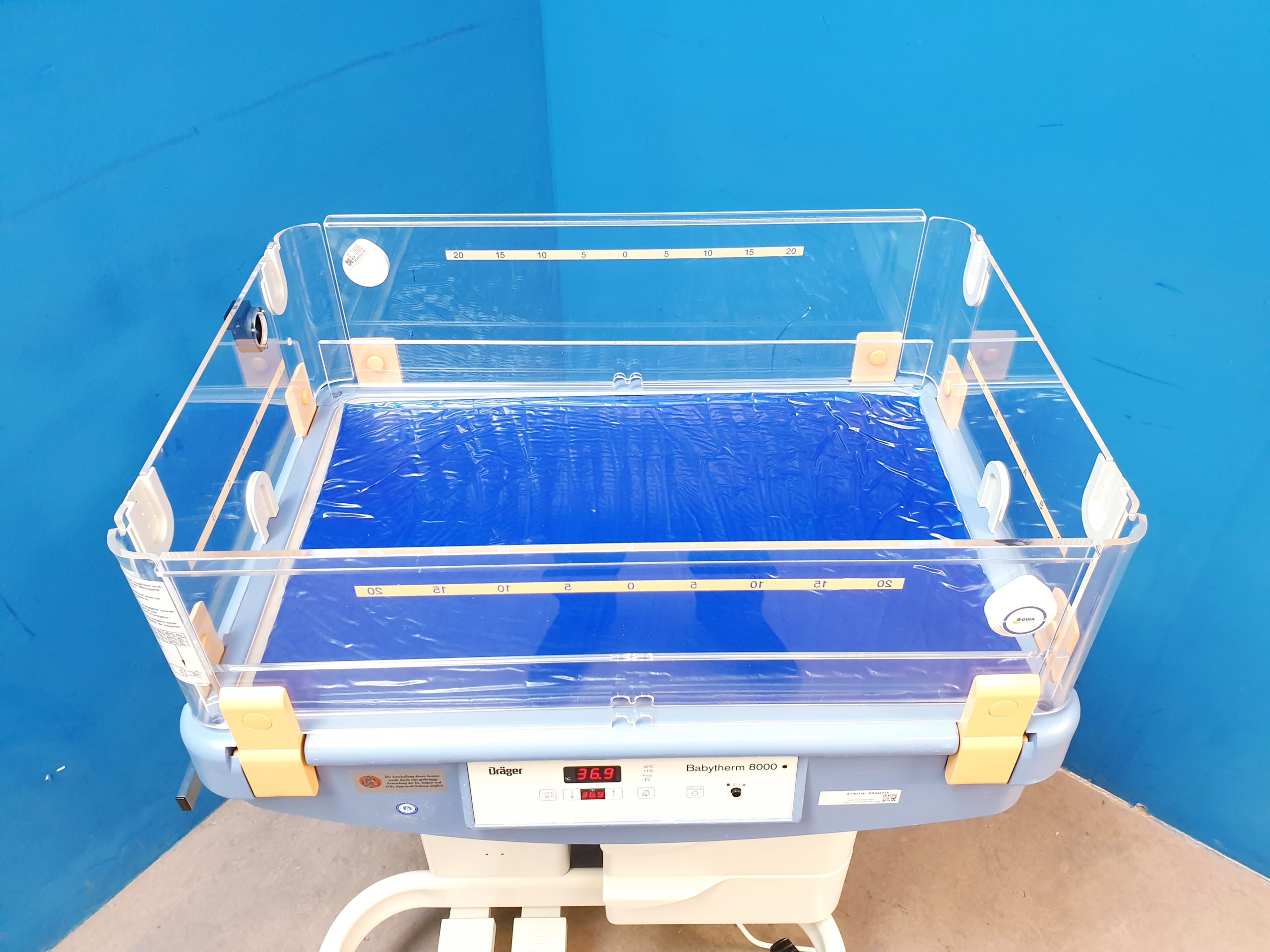 Dräger Draeger Babytherm 8000 Brutkasten Wärmebettchen, Überwachungseinheit thumbnail 13