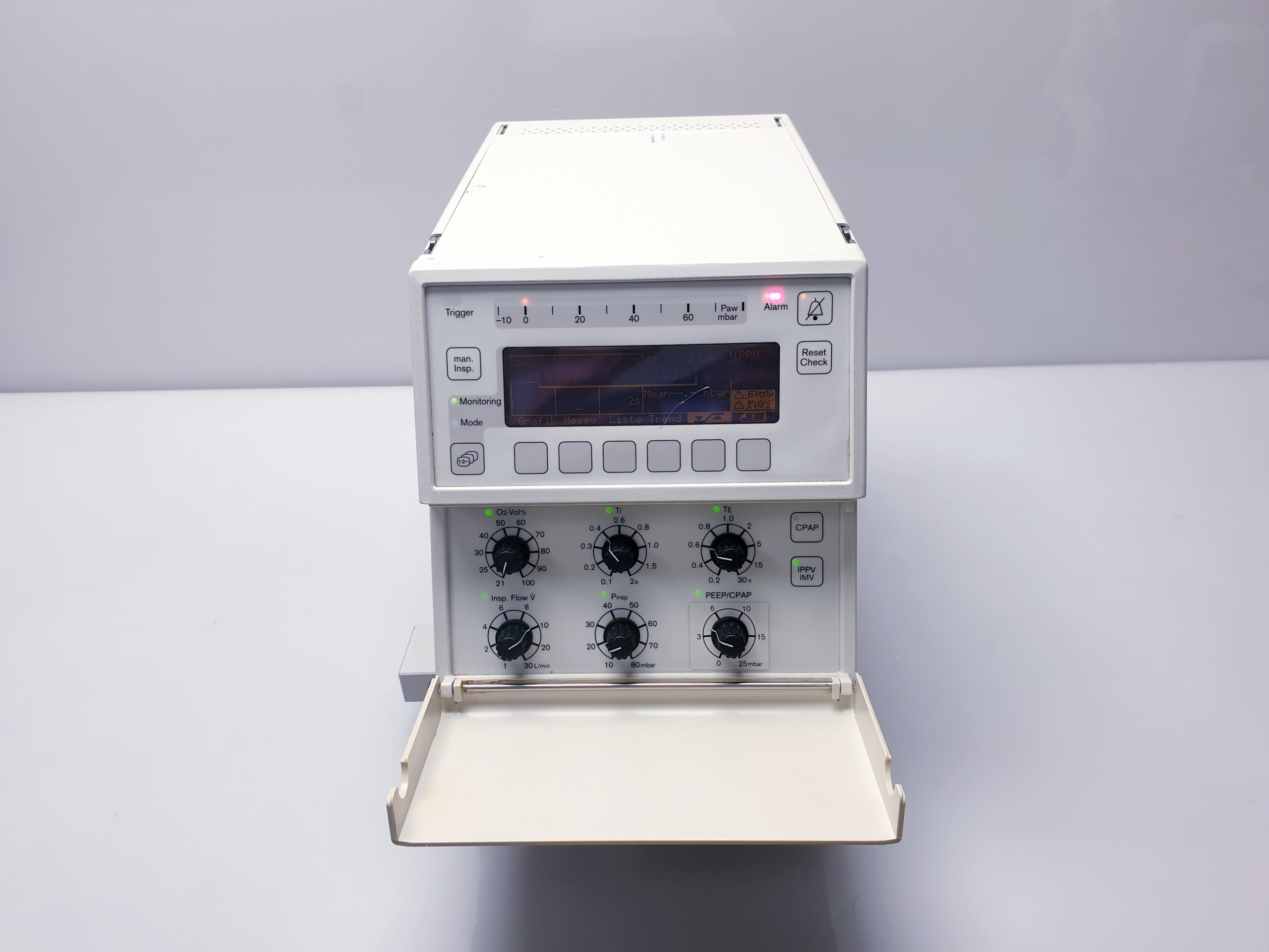 Dräger Babylog 8000 Infant Ventilator Fahrbar Rollbar thumbnail 2