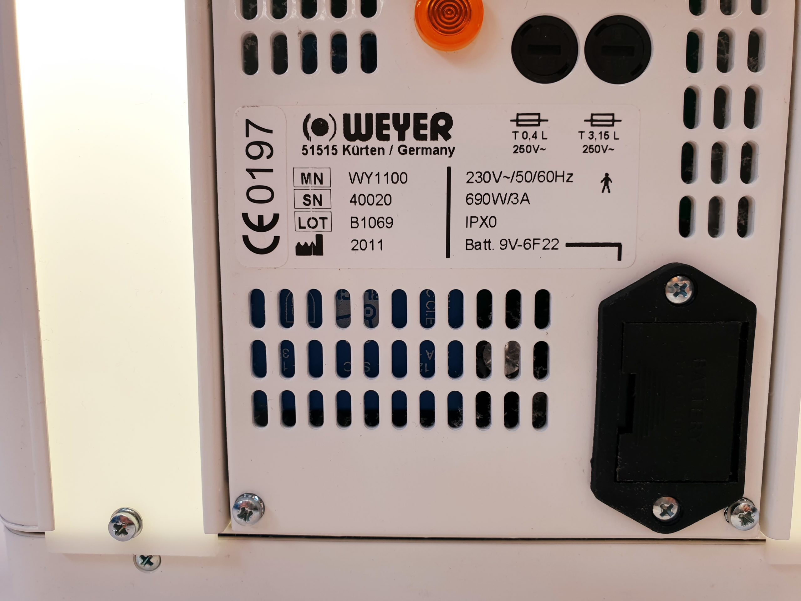 Weyer Ceramotherm WY 1100 WY1100 Wärmestrahler Säugling thumbnail 5
