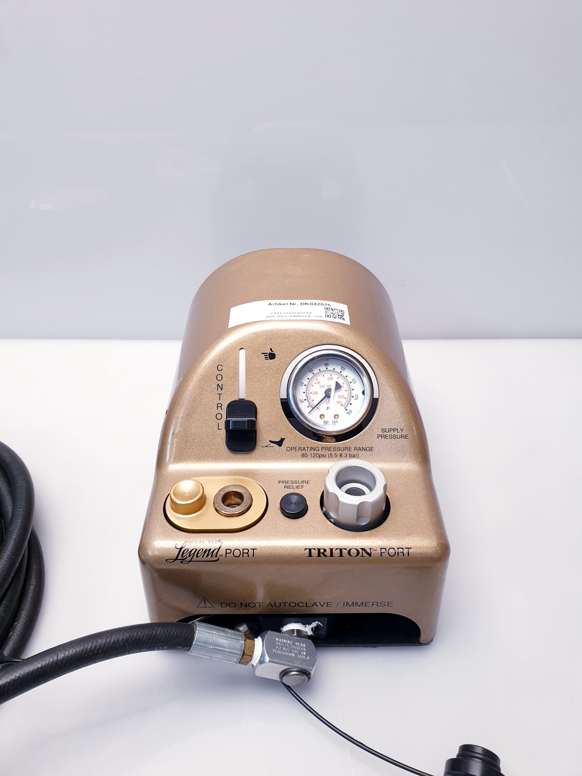 Medtronic Midas Rex Legend Pneumatic Contrrol – Triton PORT Legend PORT thumbnail 3